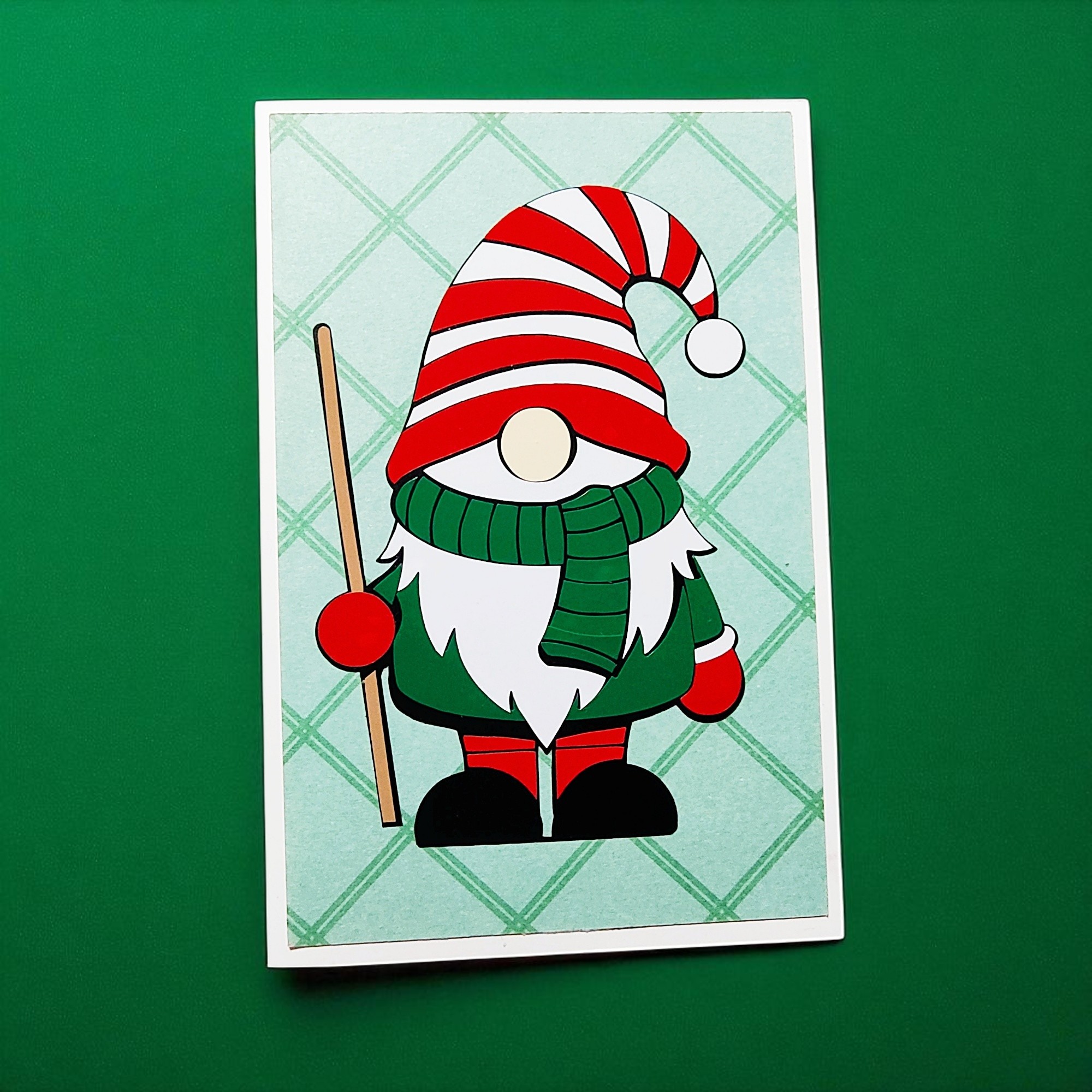 Fun Festive Christmas Gnome Greeting Card