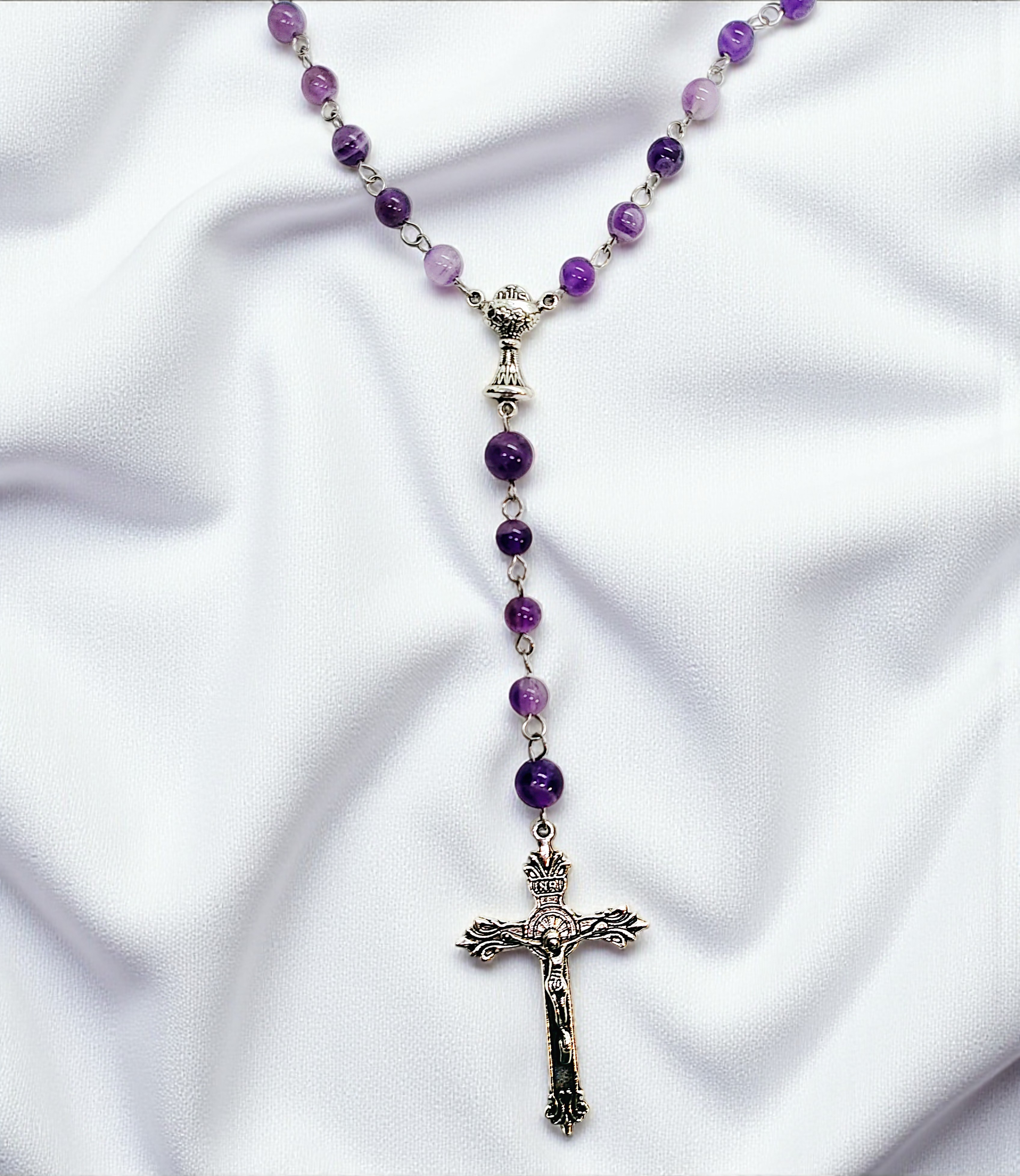 Amethyst Gemstone Rosary Beads