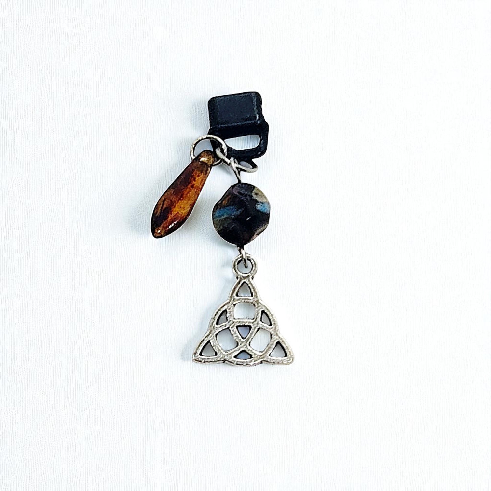 Celtic Knot Beaded Dust Plug Phone Charm