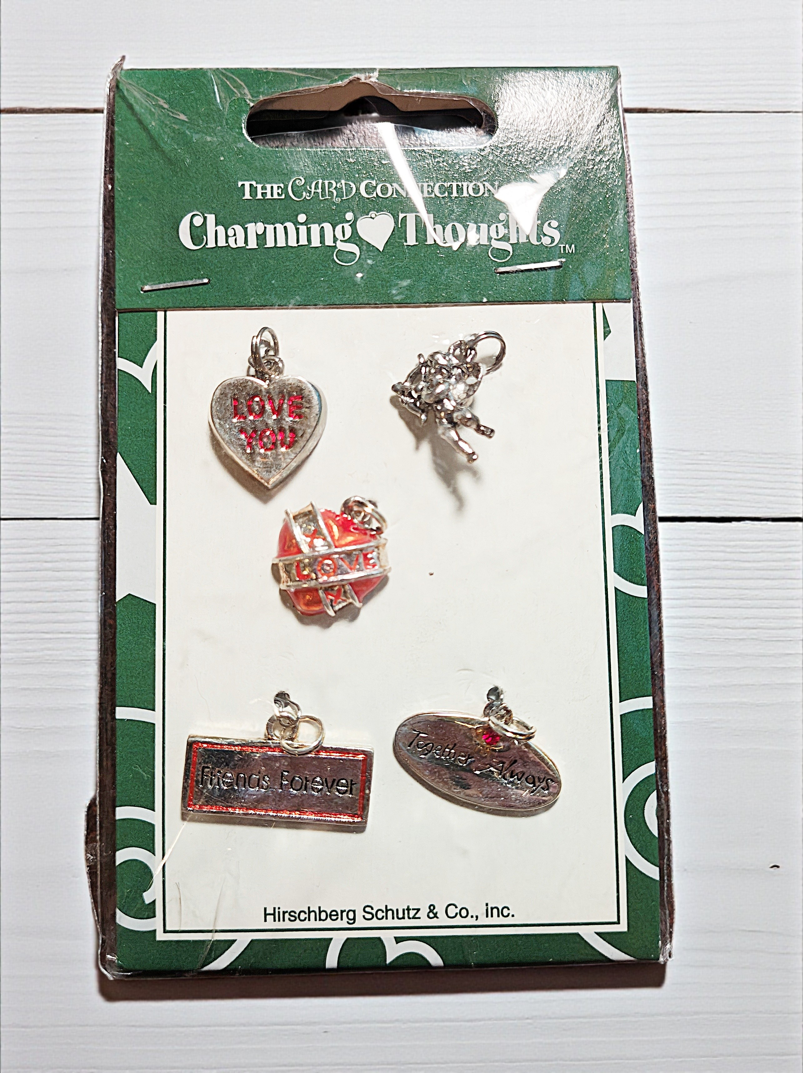 Charming Thoughts Metal Charm Embellishments Set – Love & Friendship Theme