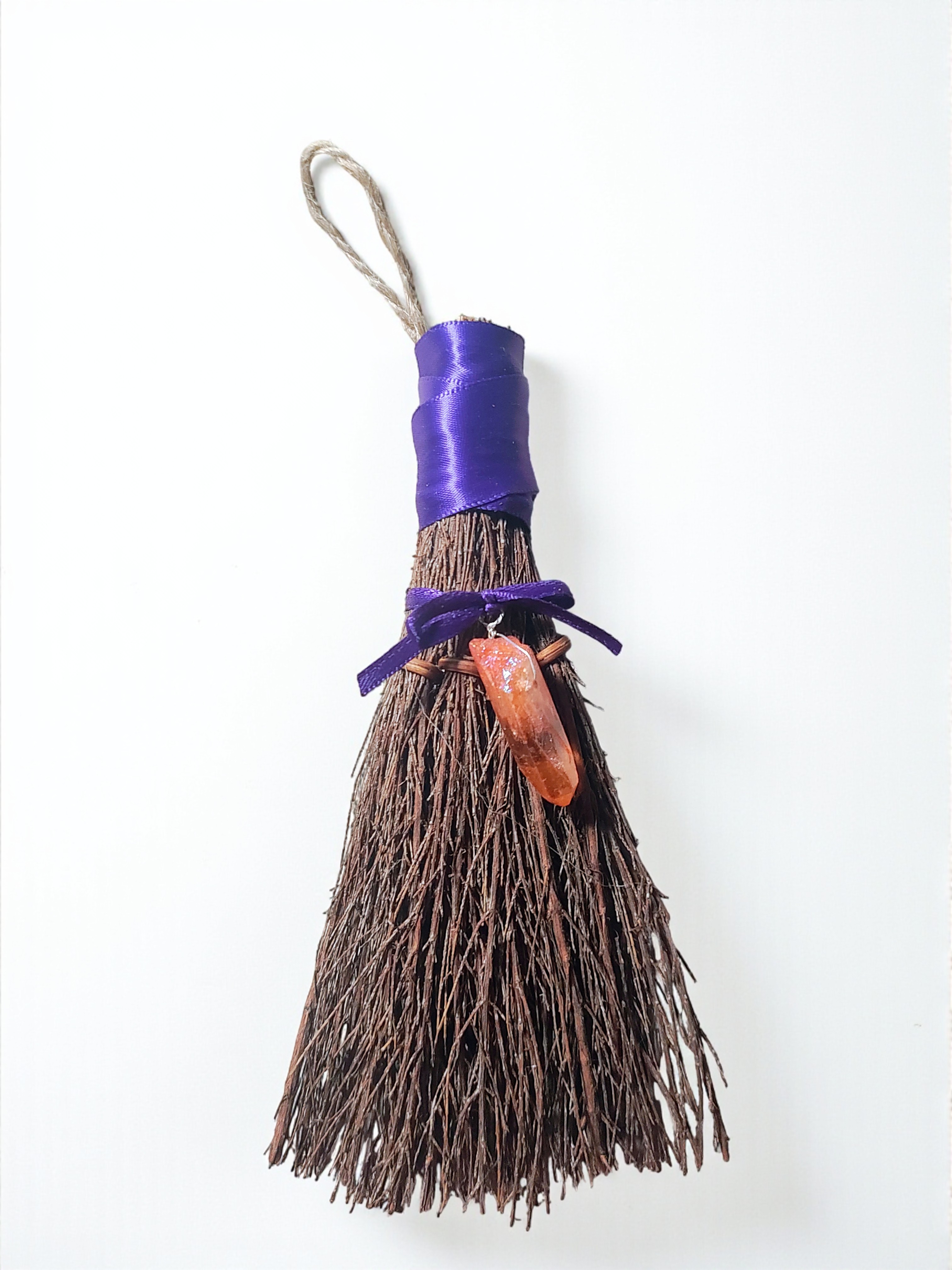 Small 6 Inch Cinnamon & Pumpkin Spice Scented Autumn Twig Broom