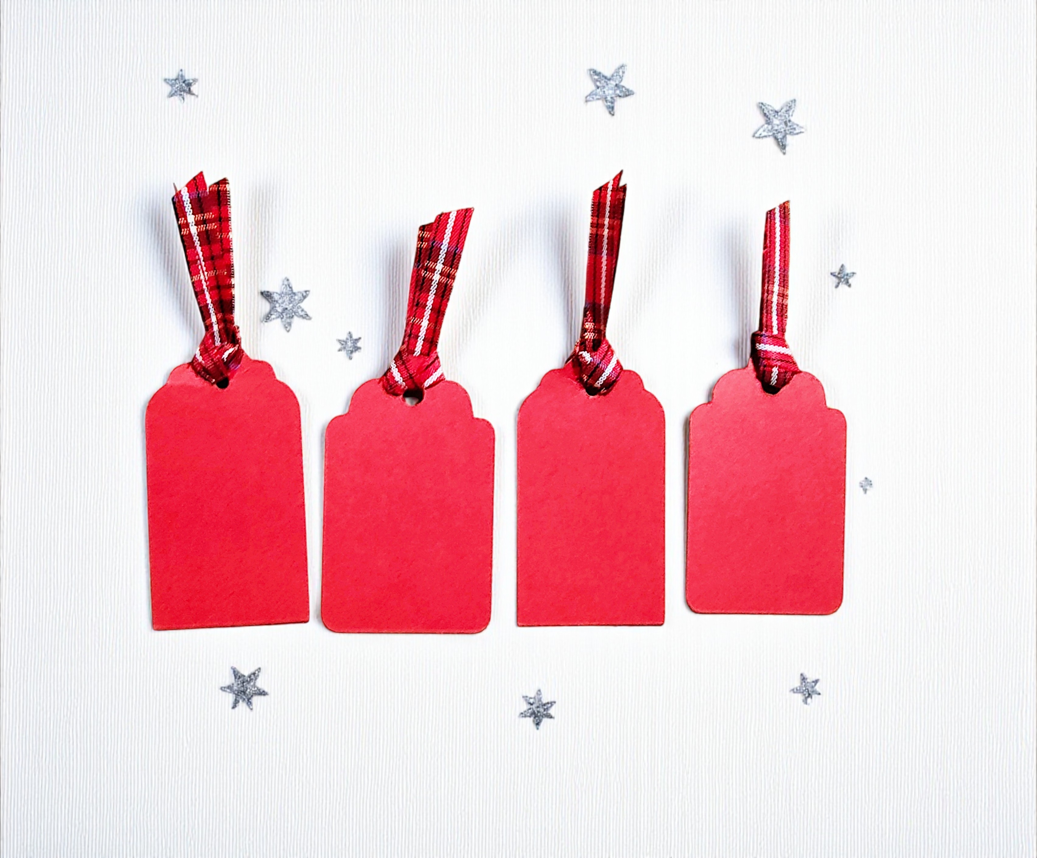 Handmade Christmas Tree Tag Embellishments