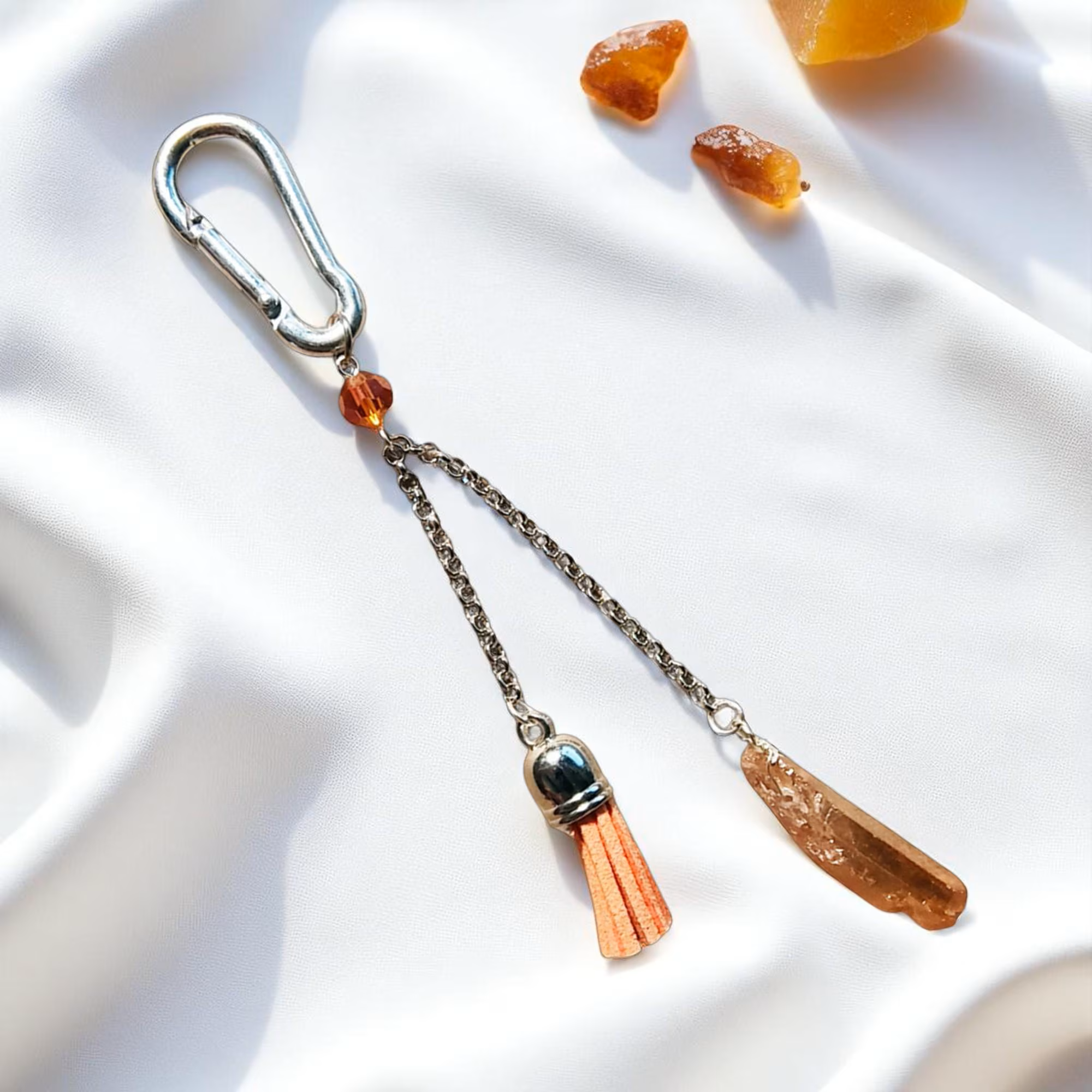 Gemstone Tassel Fashion Charm