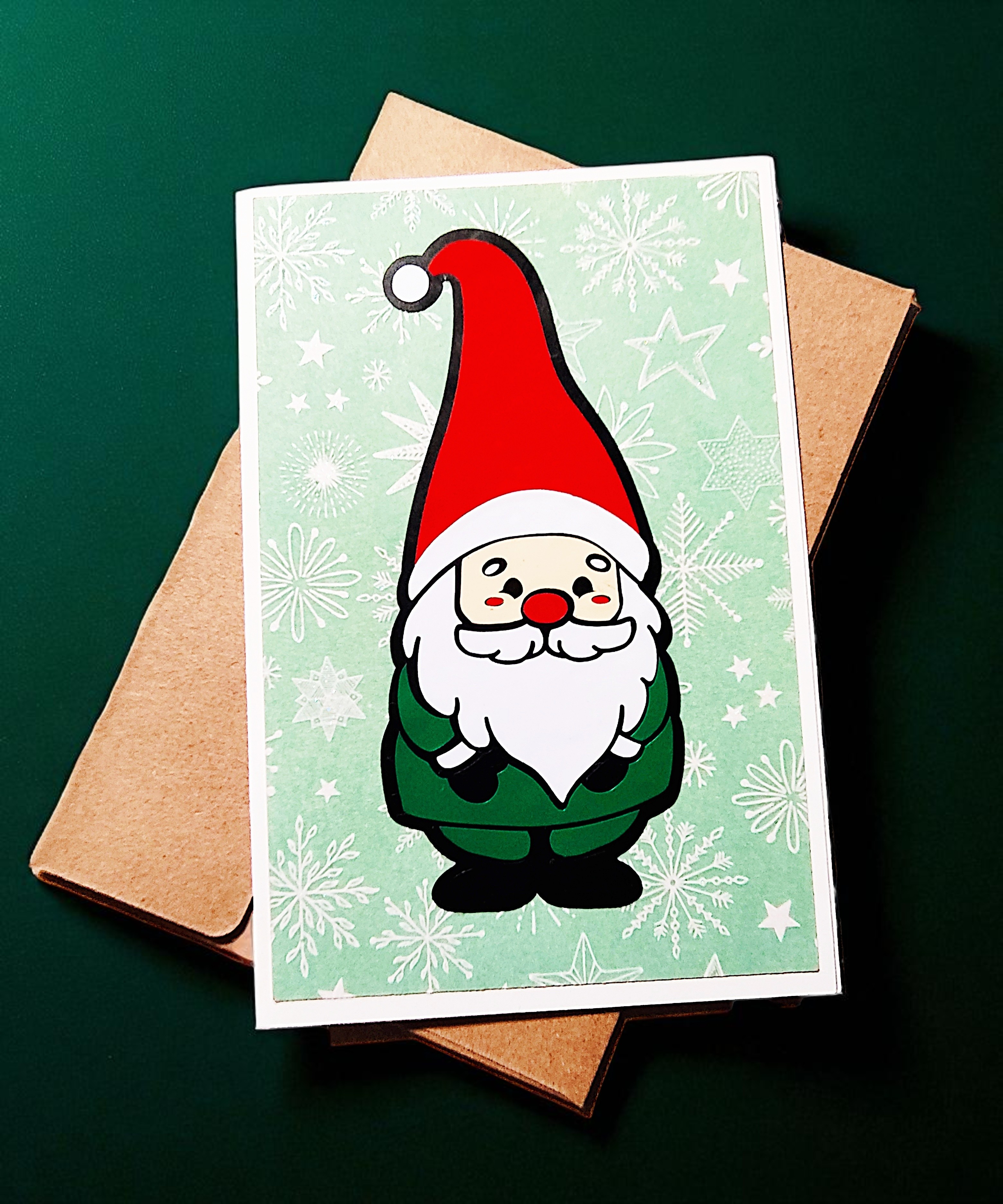 Fun Festive Christmas Gnome Greeting Card