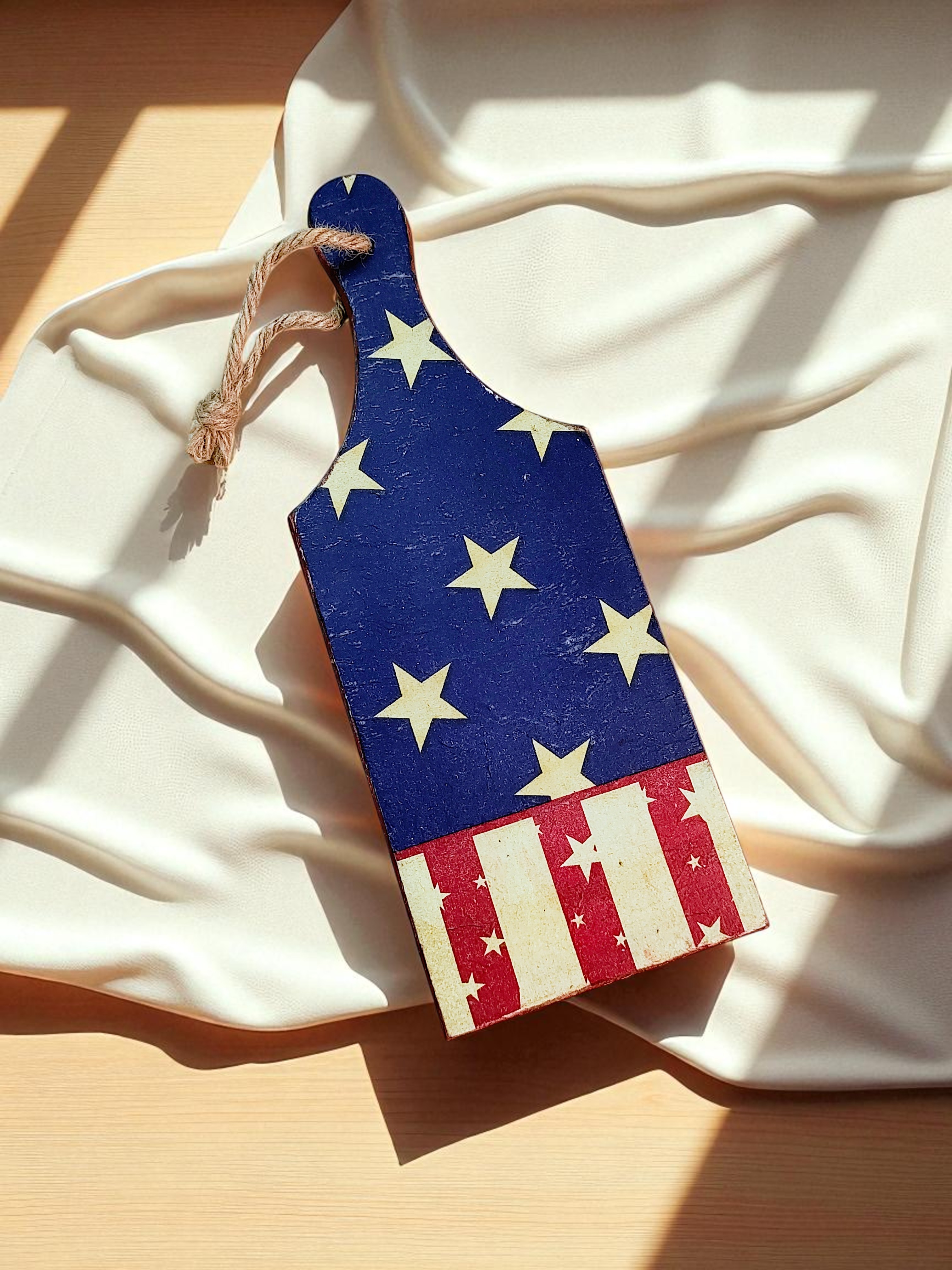 Patriotic Cutting Board Sign Decor