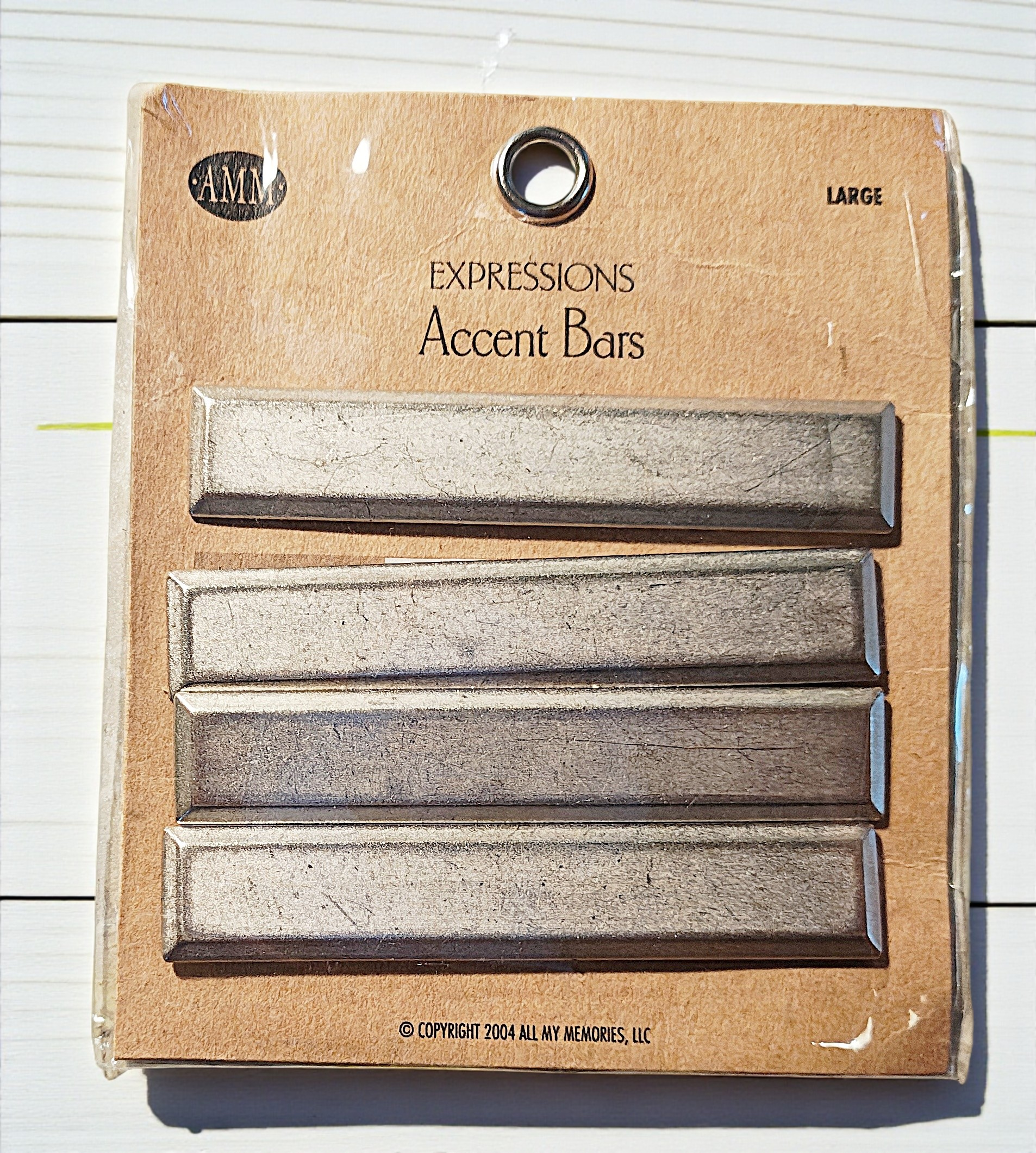 All My Memories Expressions Silver Metal Accent Bars Set – 3 Pack Bundle