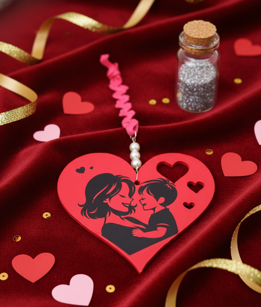 Mommy & Son, Be Mine Heart Shaped Hanging Accent Ornament 