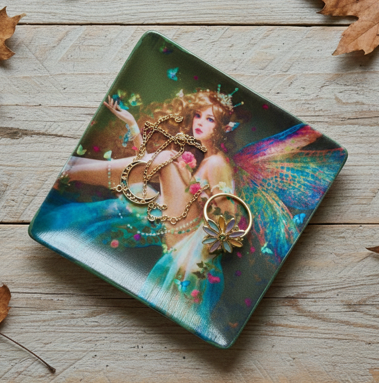 Whimsical Magical Fairy Trinket Ring Dish