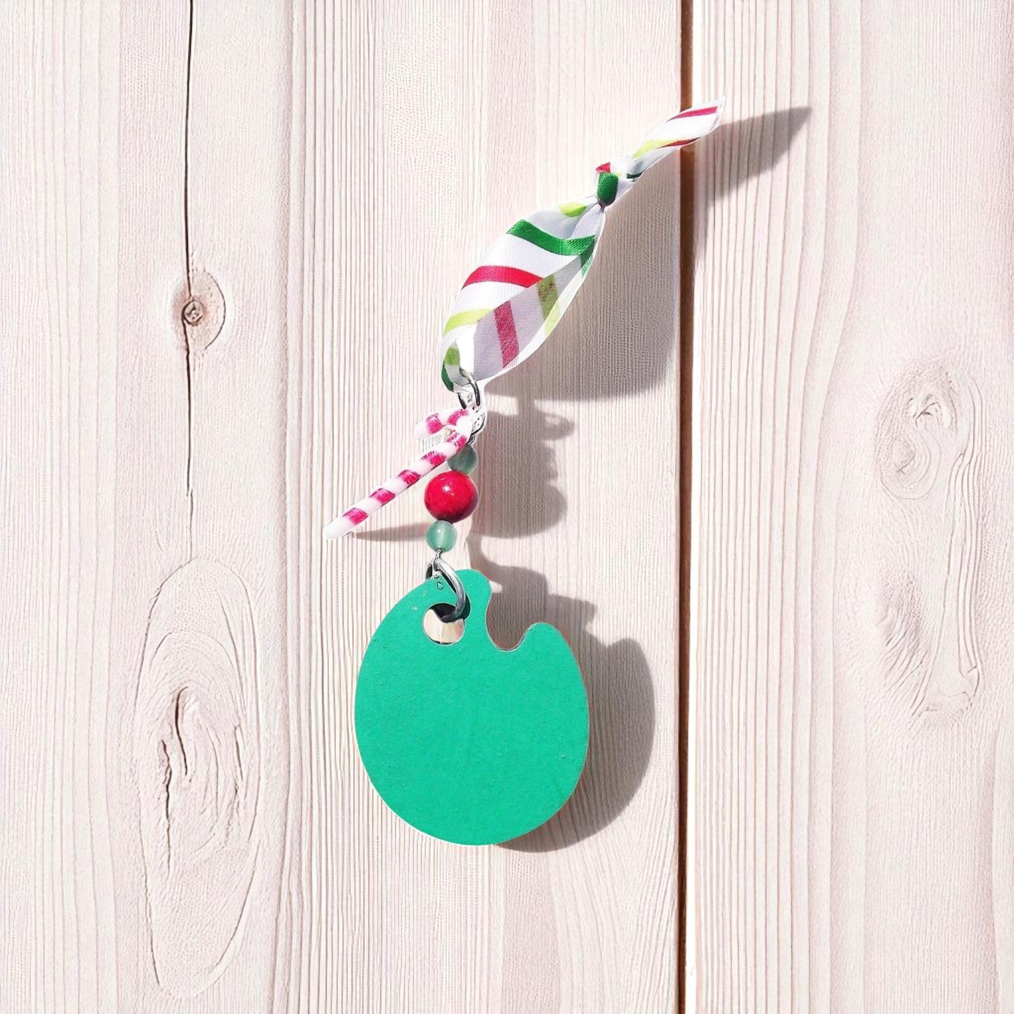 Wooden Artist Palatte Holiday Ornament 