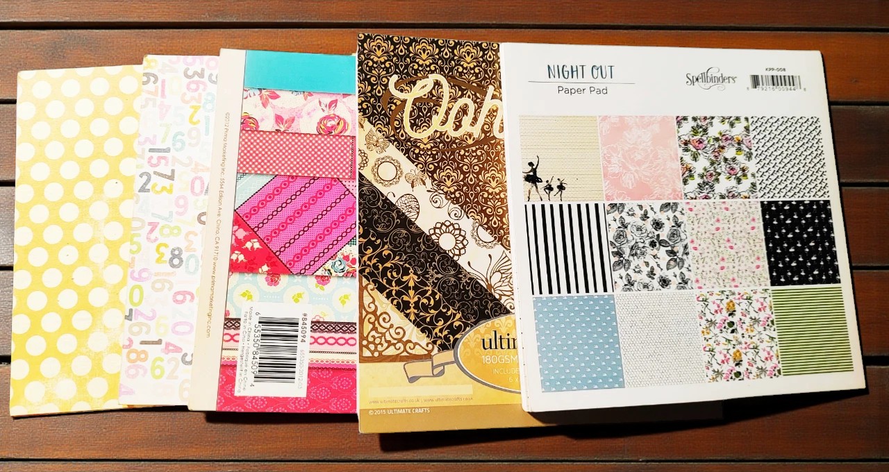 Set of 40 Mixed Bulk Lot of 6 x 6 Scrapbook Paper