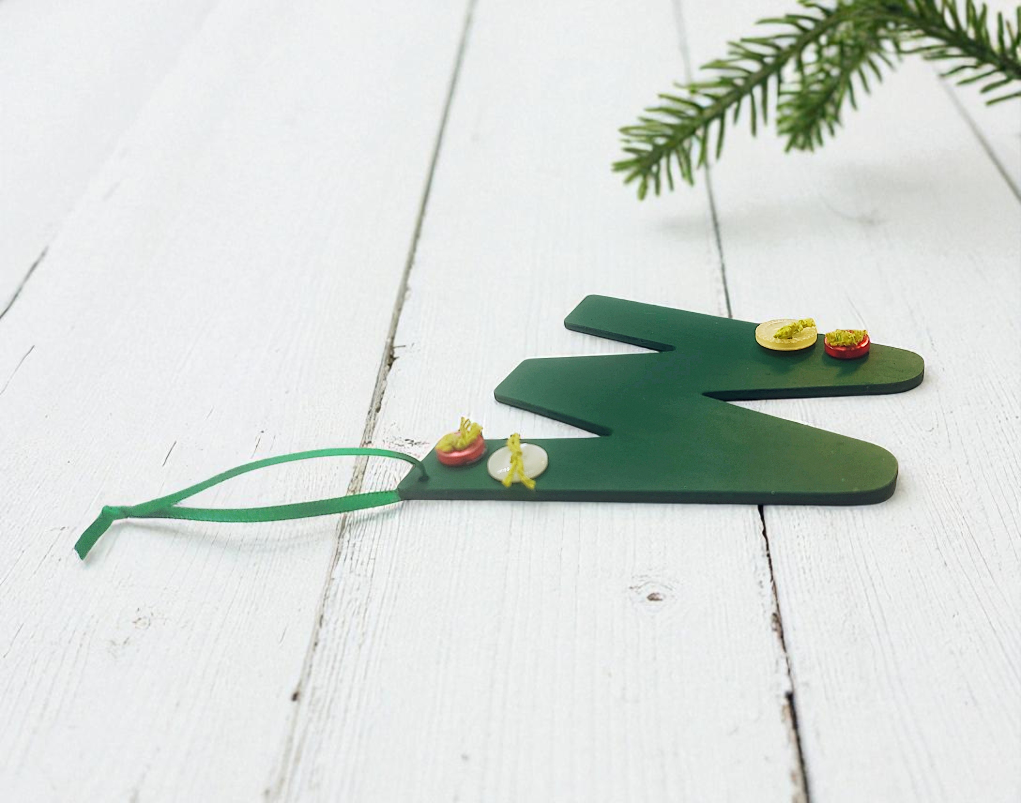 Personalized Wooden Letter Initial W Ornament