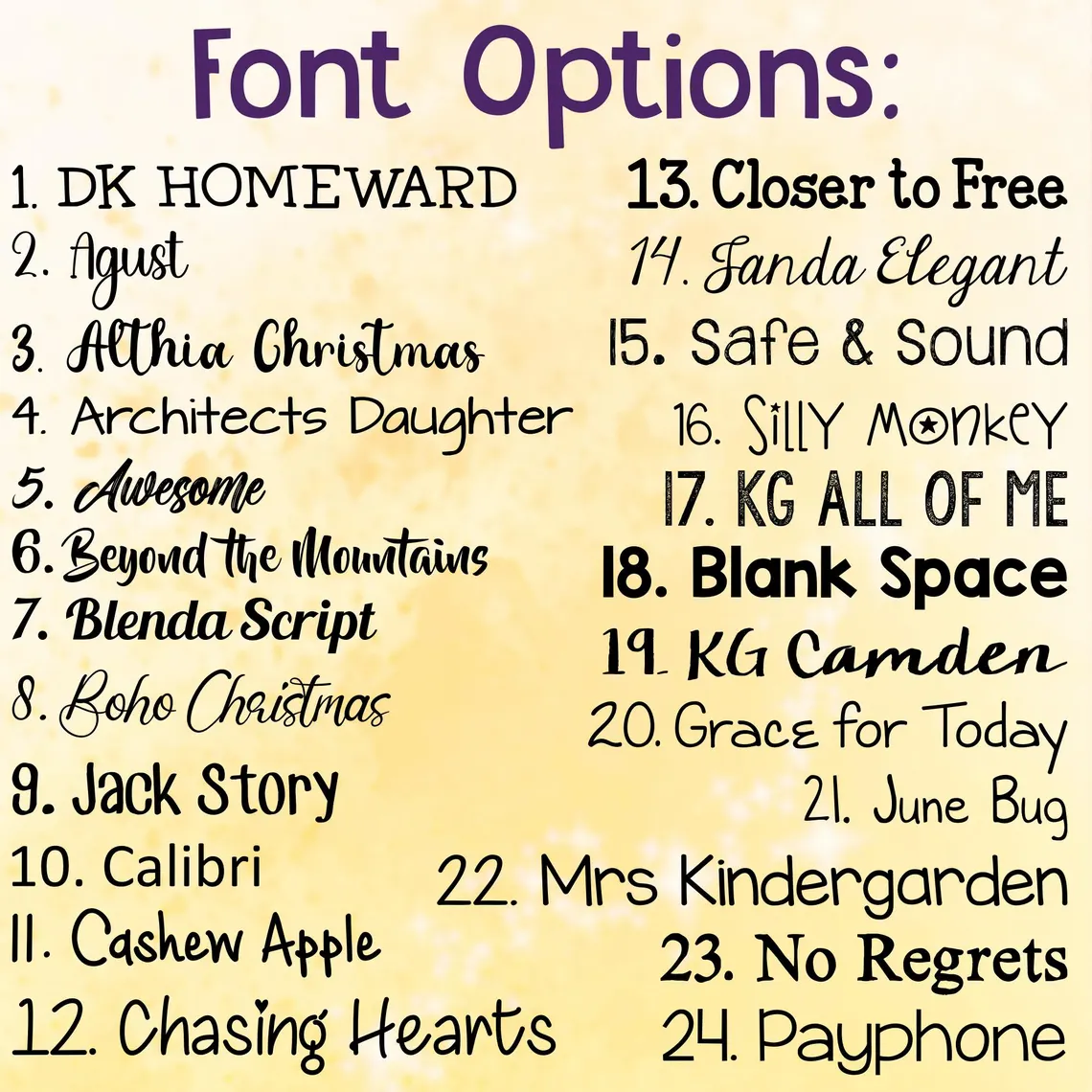 Personalized Paper Bible Tabs - You Pick Color and Font