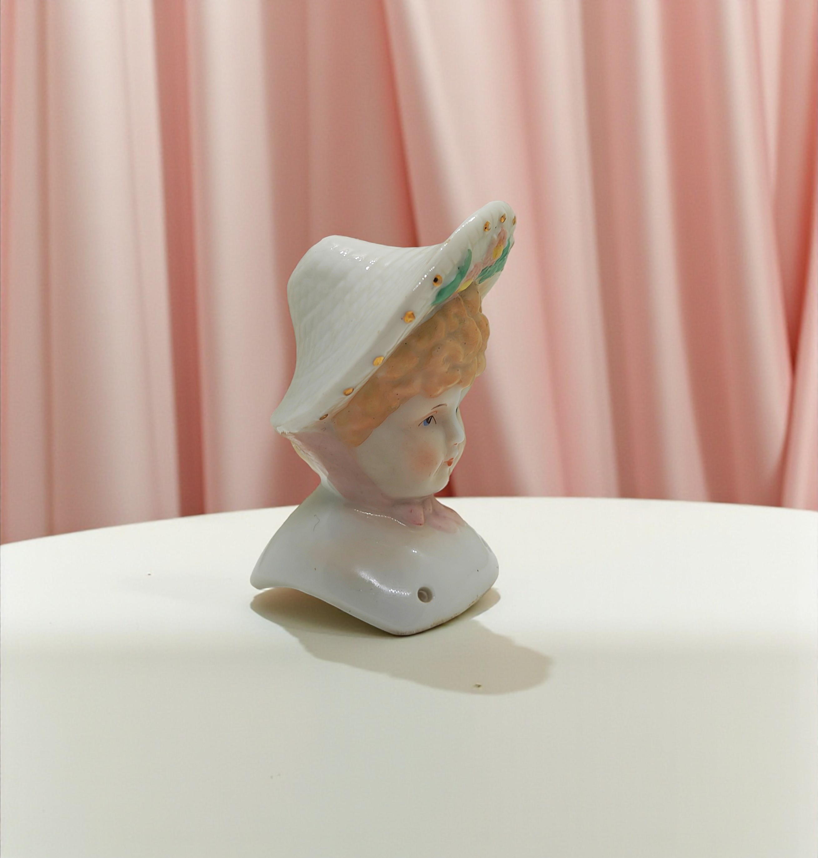 Vintage Porcelain 'Angel' Woman's Doll Head - Made in Japan
