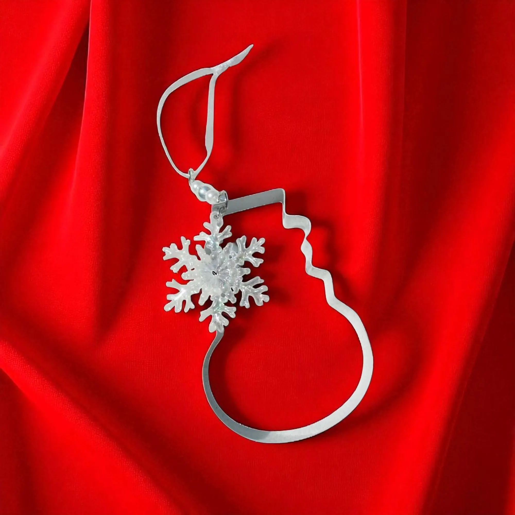 Kitchen Snowman Cookie Cutter Holiday Ornament 