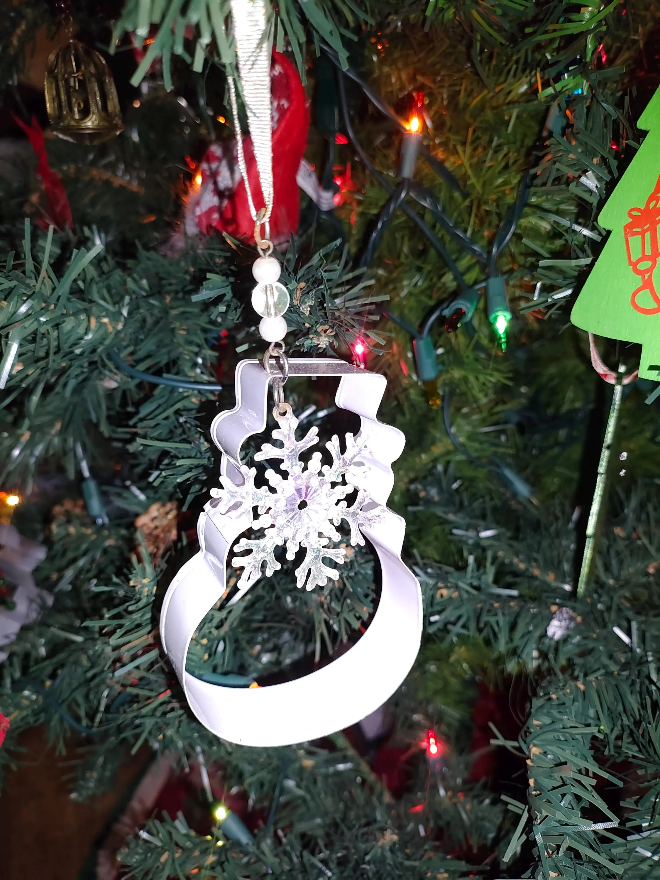 Kitchen Snowman Cookie Cutter Holiday Ornament 