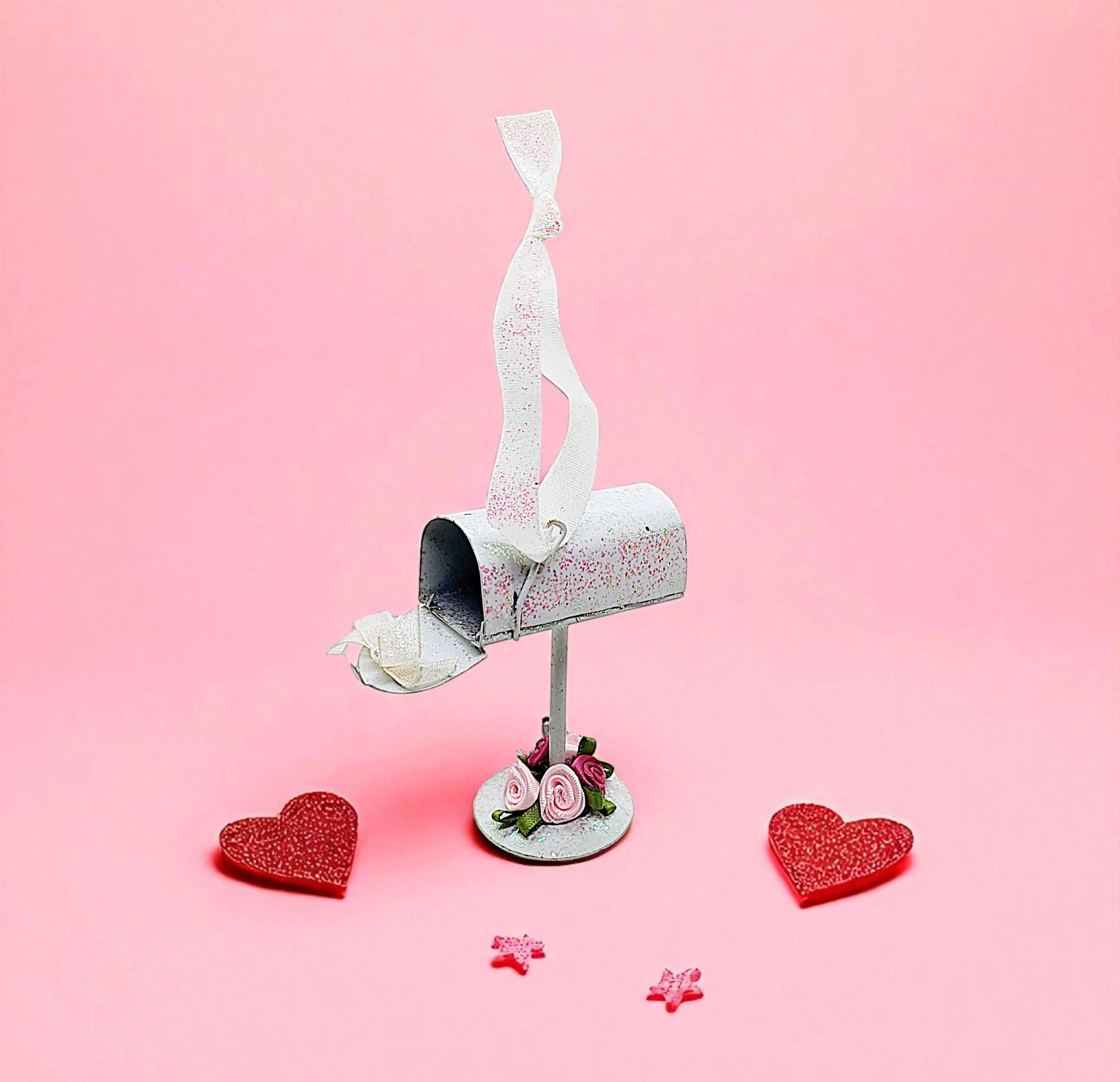 Handmade Mini Love Mailbox Accent Ornament 