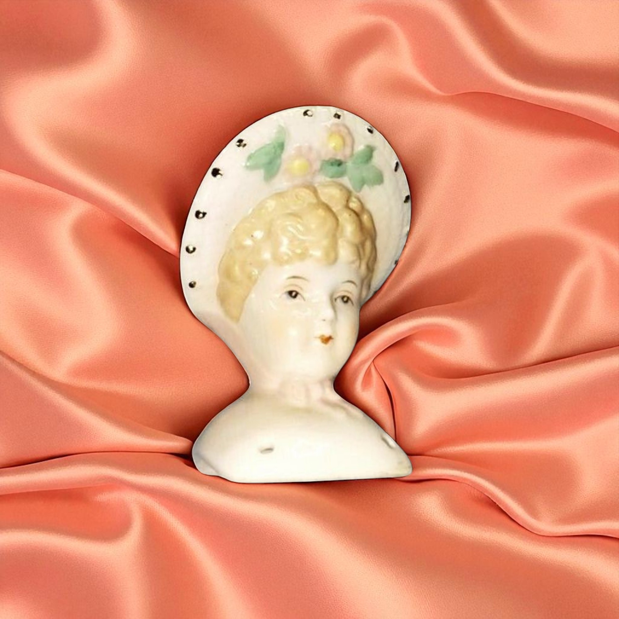 Vintage Porcelain 'Angel' Woman's Doll Head - Made in Japan