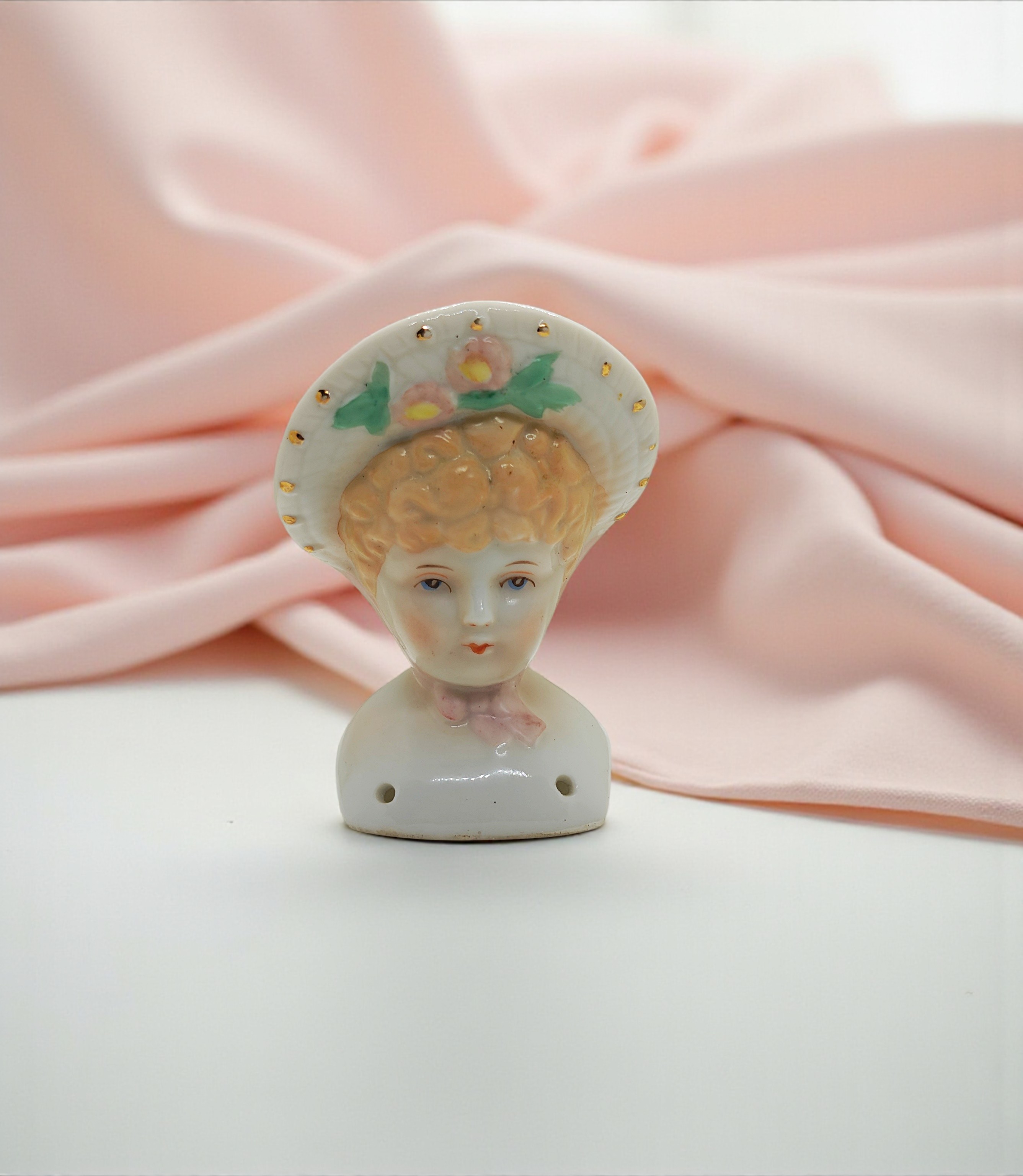 Vintage Porcelain 'Angel' Woman's Doll Head - Made in Japan