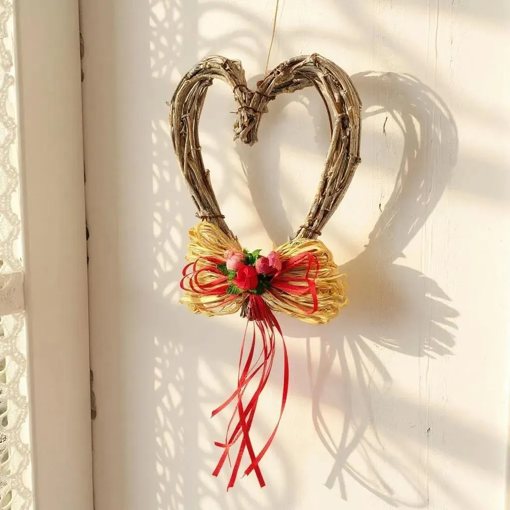 Handmade Small Heart Shaped Twig Wreath 