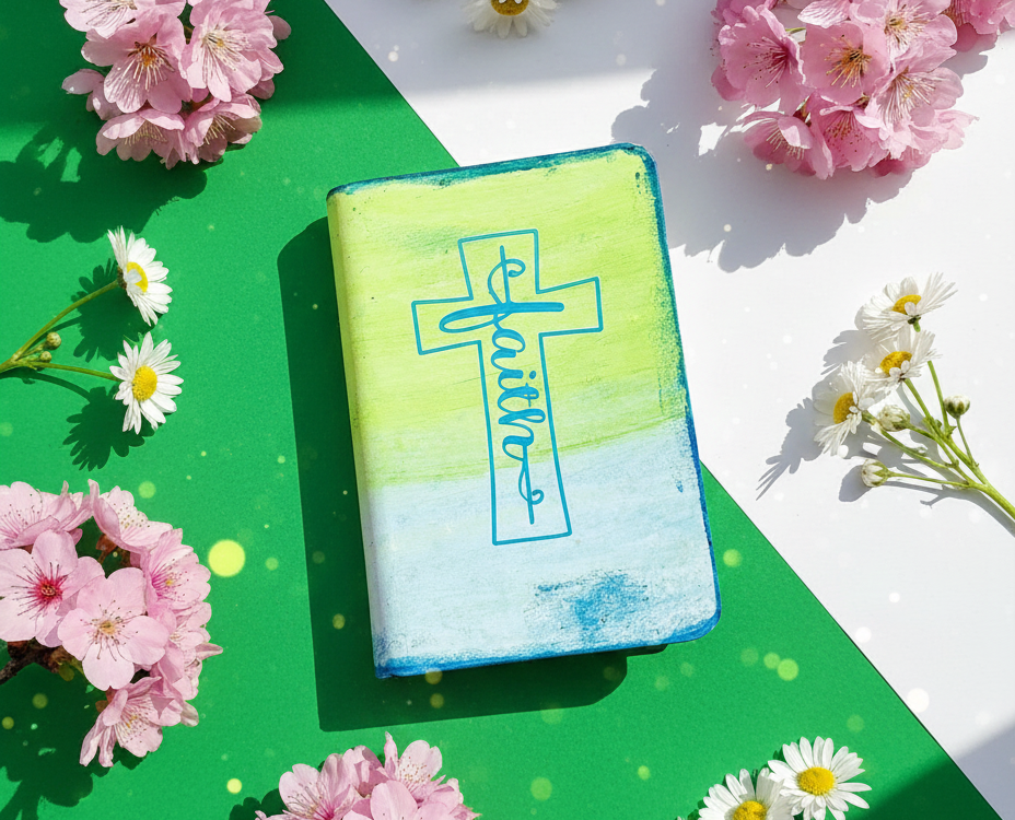 Christian Hand-Covered Pocket Bible - New Testament, Psalms, Proverbs