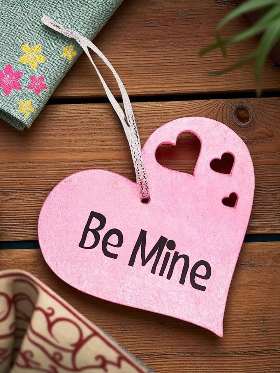 Daddy & Daughter, Be Mine Heart Shaped Hanging Accent Ornament 