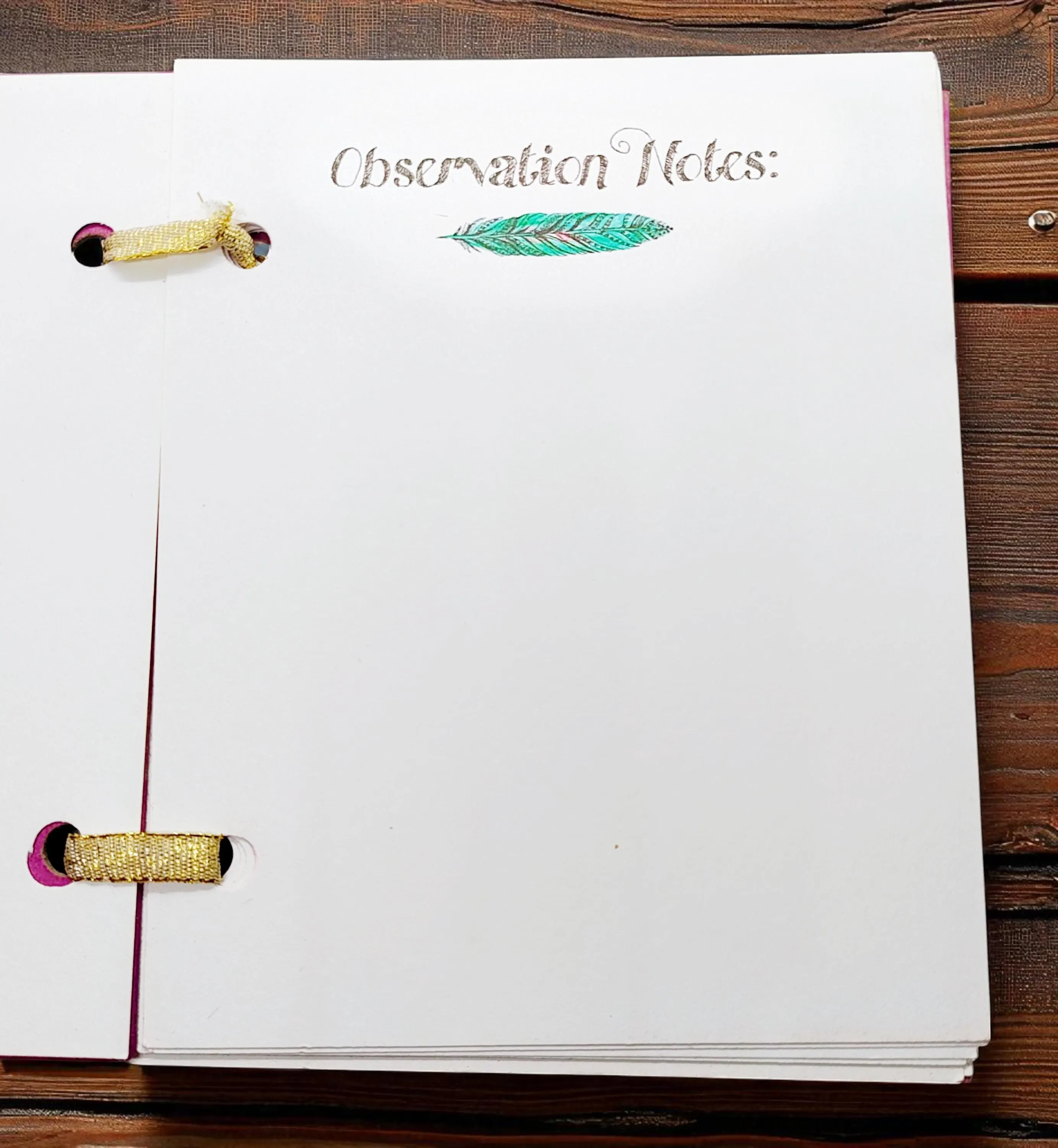 Handmade Children's Fairy Discovery Journal