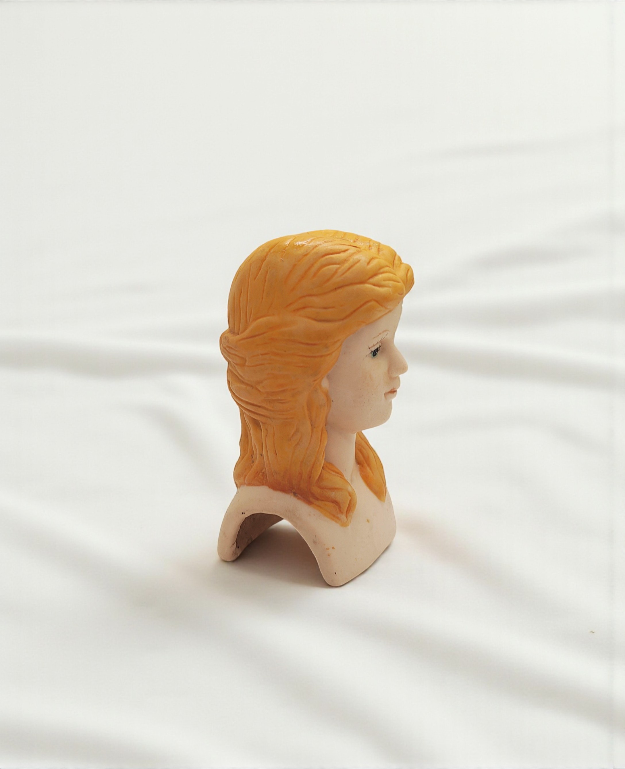 Vintage Porcelain 'Angel' Blonde Woman's Doll Head