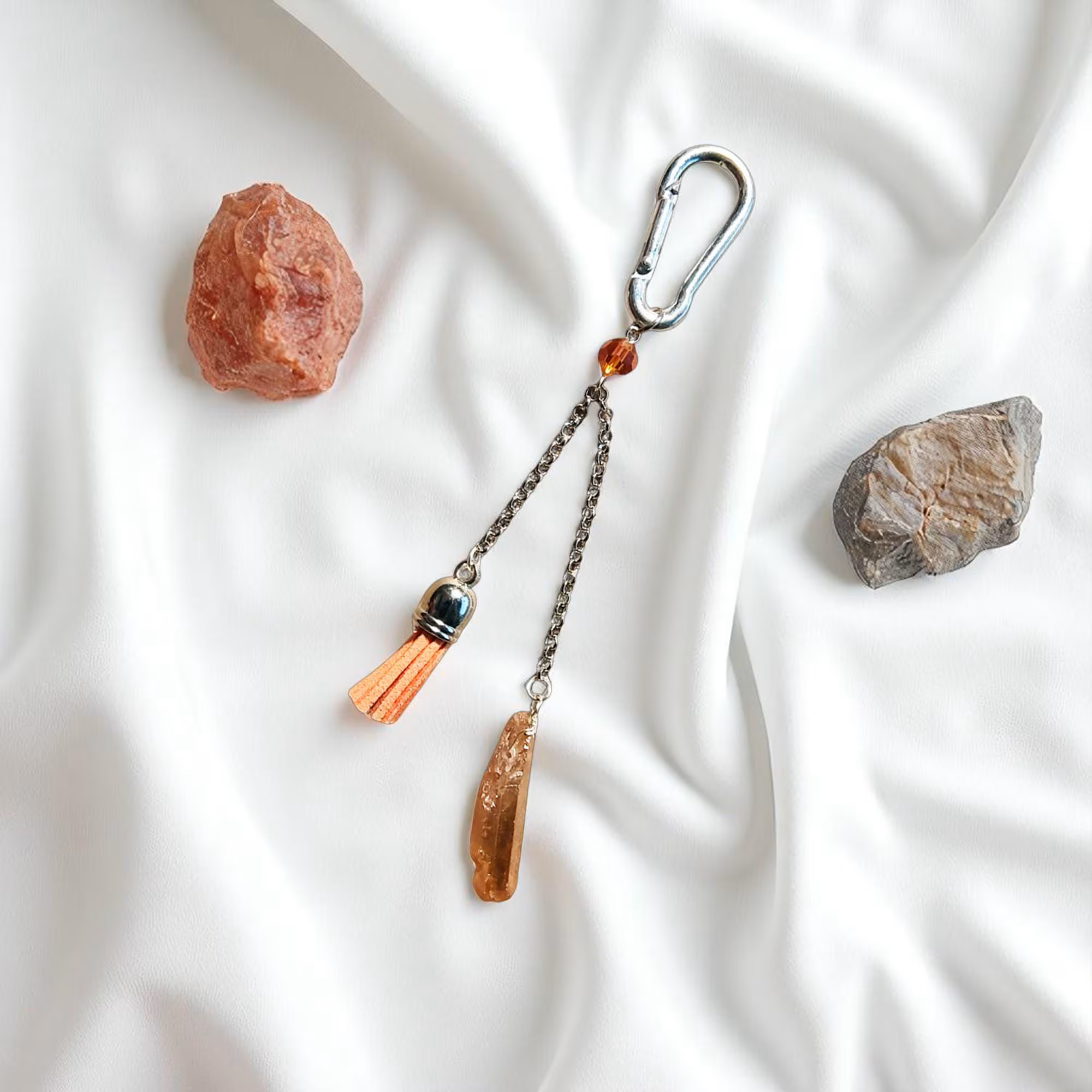 Gemstone Tassel Fashion Charm