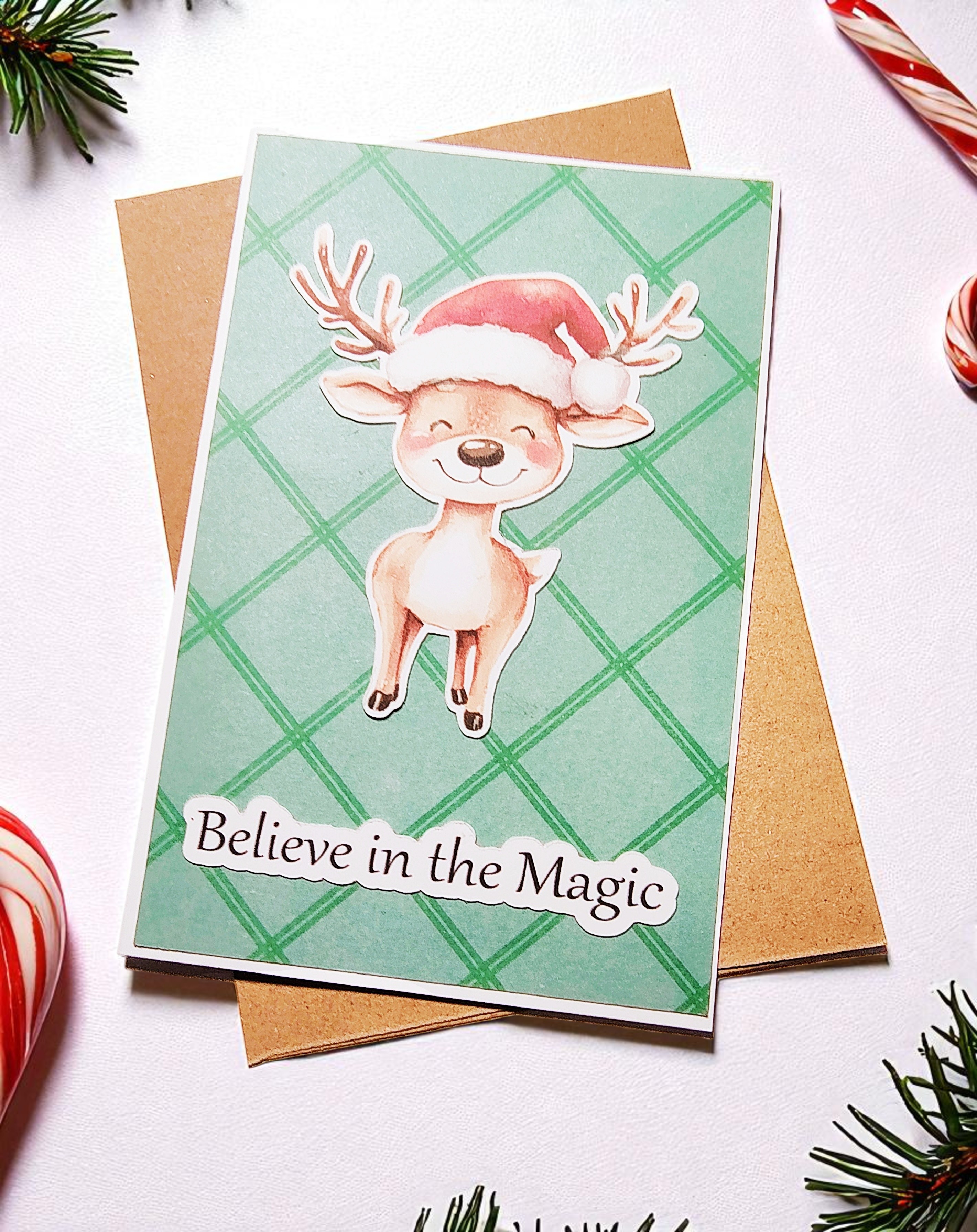 Believe in the Magic Reindeer Greeting Card