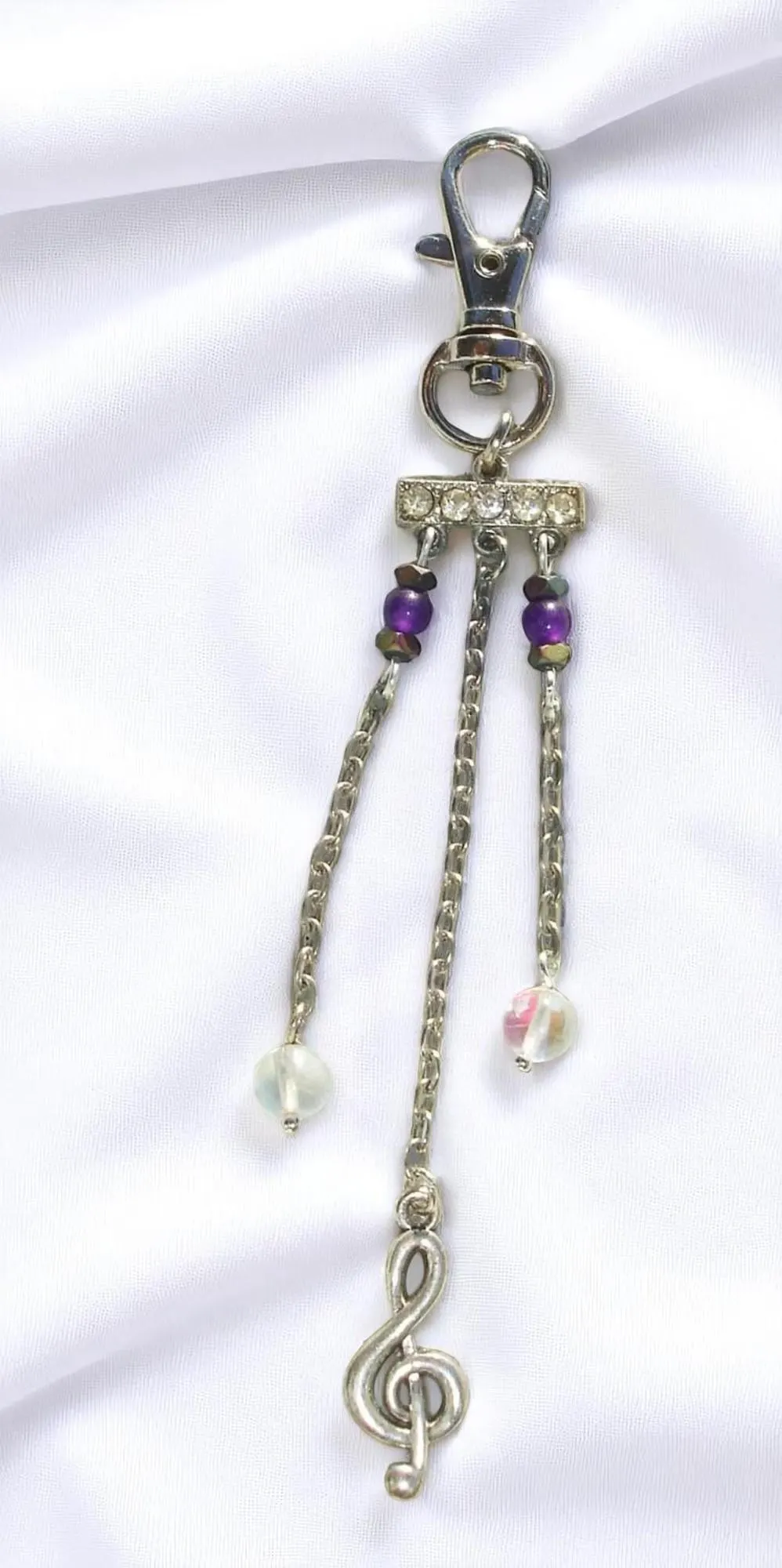 Music Note & Gemstone Fashion Belt, Shoe, Bag Charm 