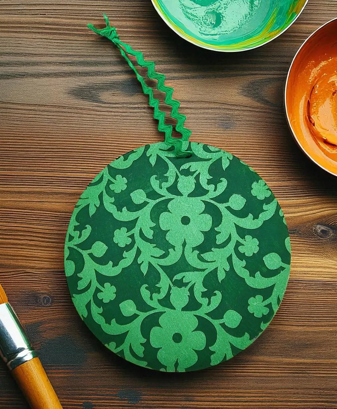 Green Let Your Creativity Grow Inspirational Hanging Sign Ornament Decoration 