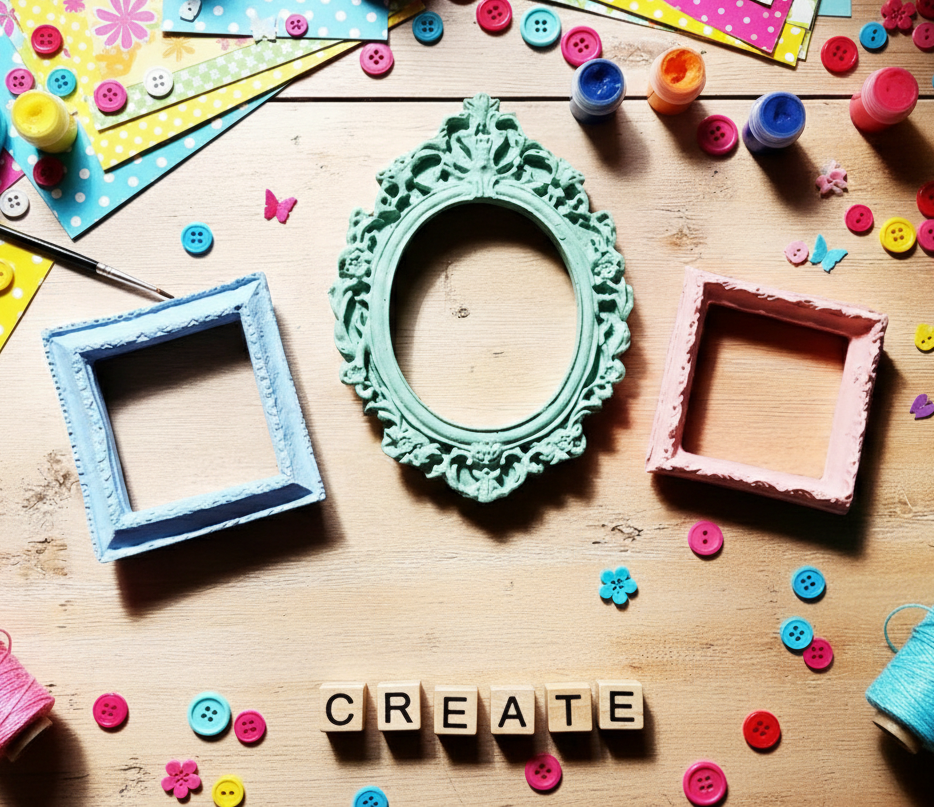 Colorful Miniature Ornate Frames