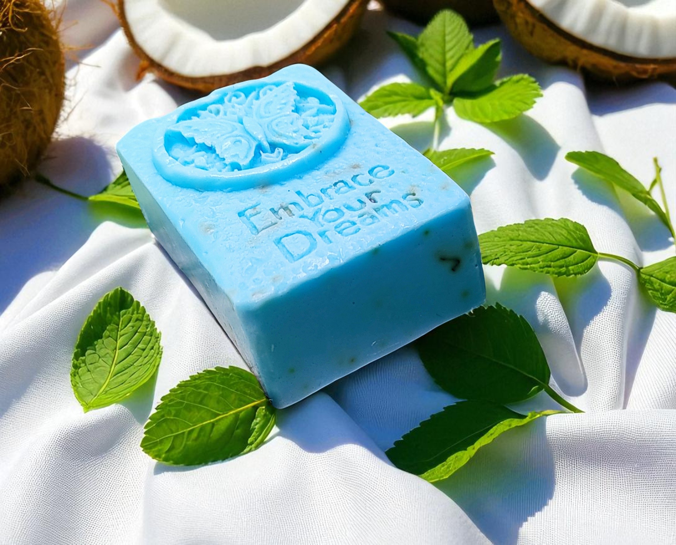 Coconut Mint Goat Milk Bar Soap
