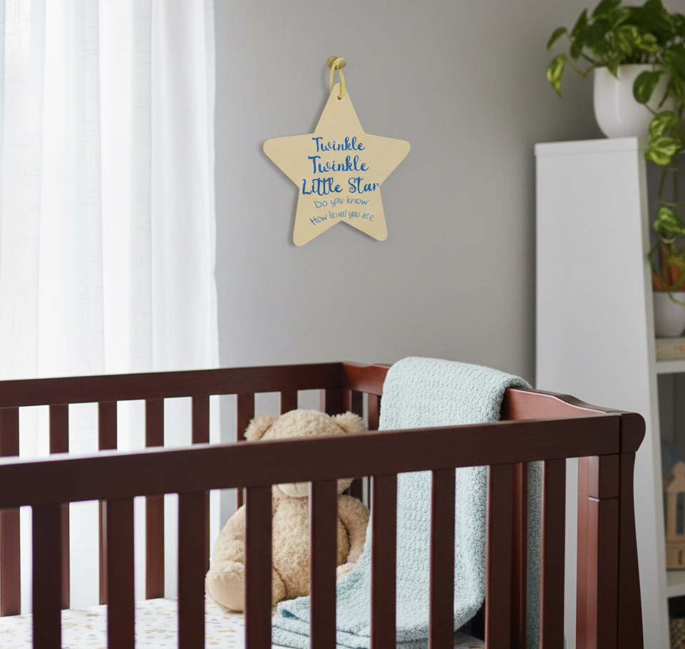 Wooden Twinkle Twinkle Little Star Do You Know How Loved You Are Hand Painted Sign