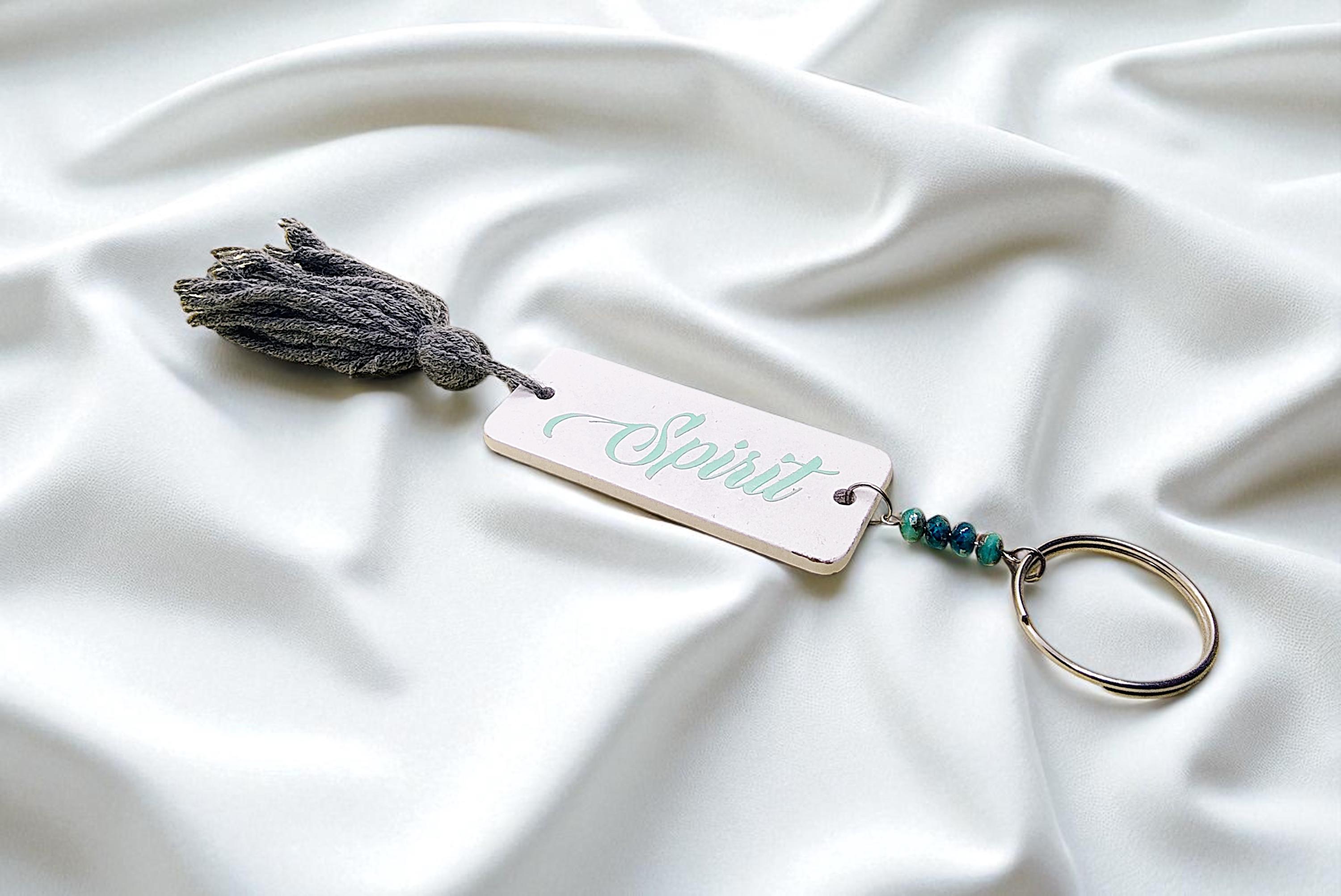 Boho Spirit Beaded Tassel Key Ring 
