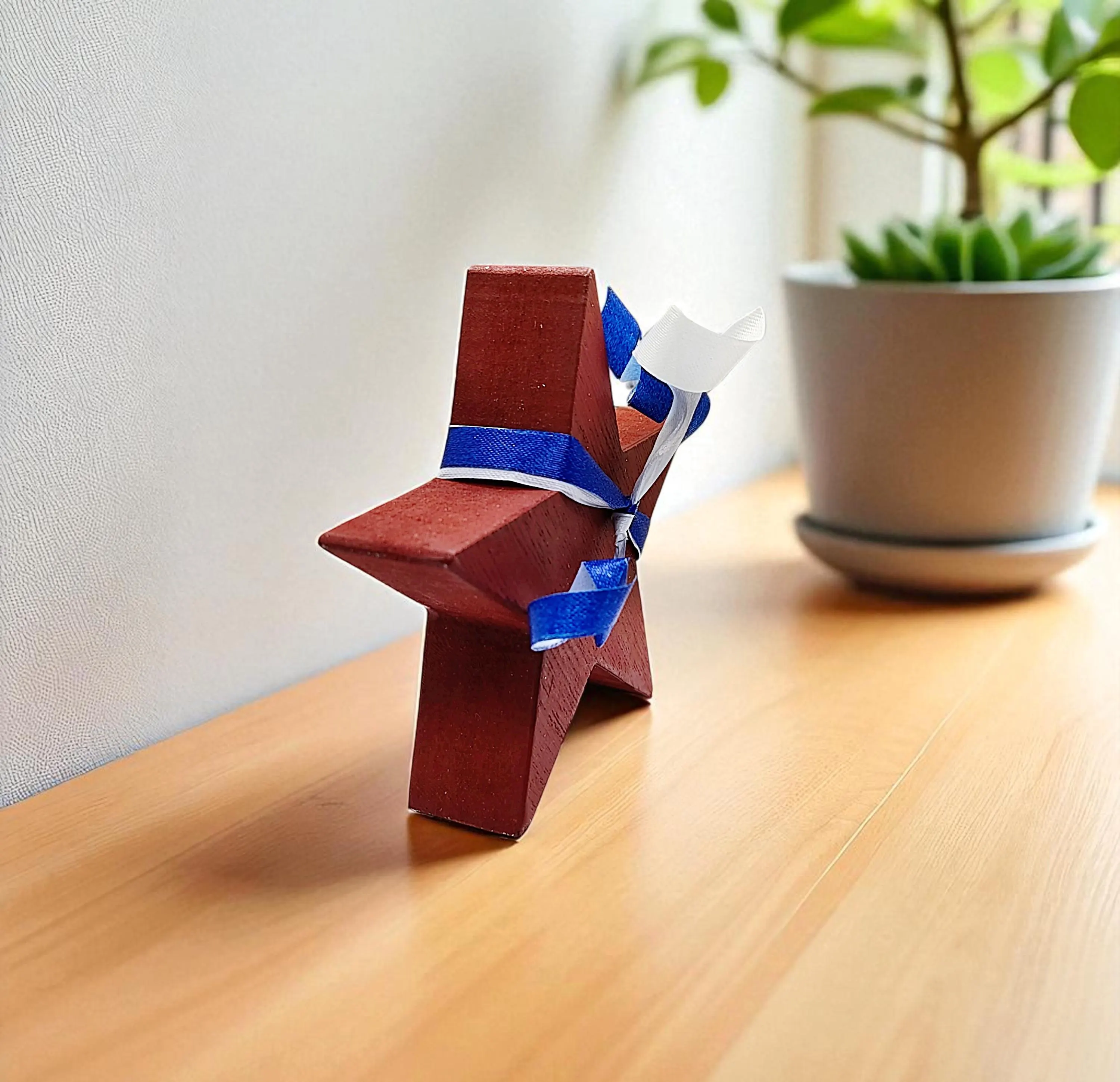 Patriotic Wooden Star Shelf Sitter