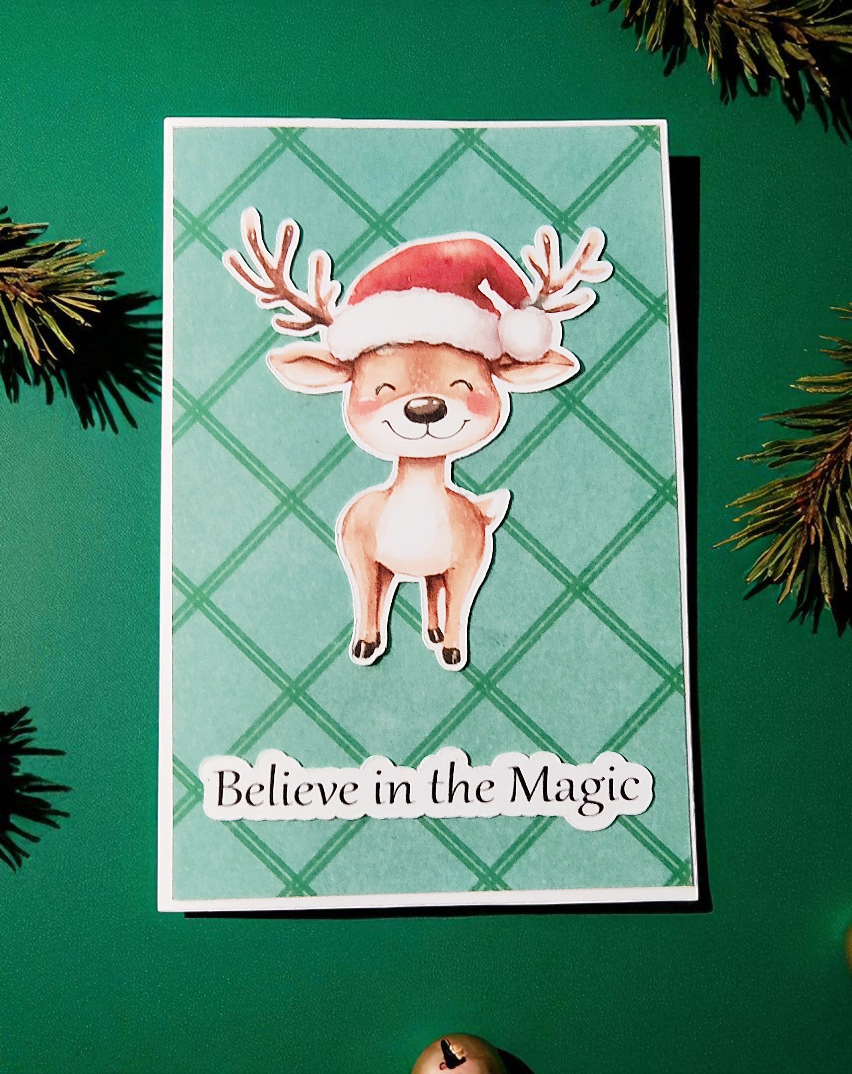 Believe in the Magic Reindeer Greeting Card