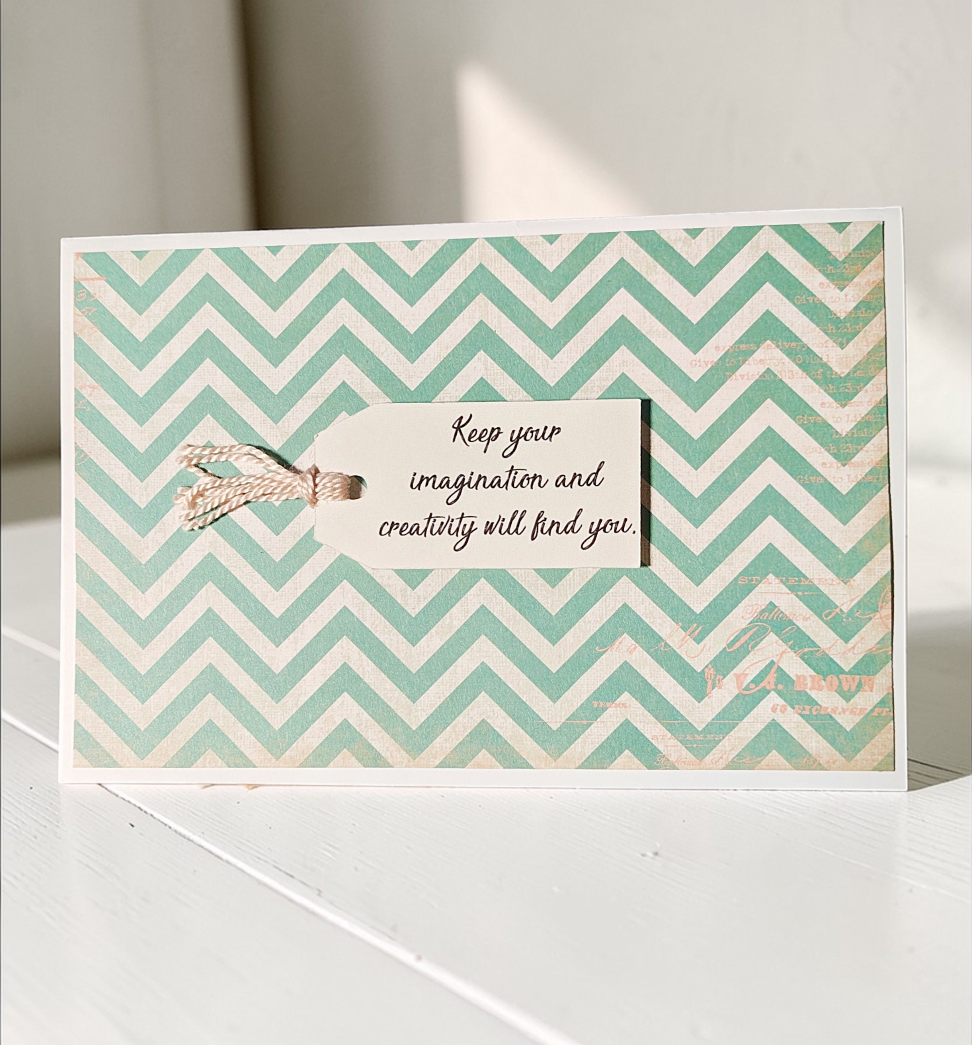 Inspirational Imagination & Creativity Quote Greeting Card