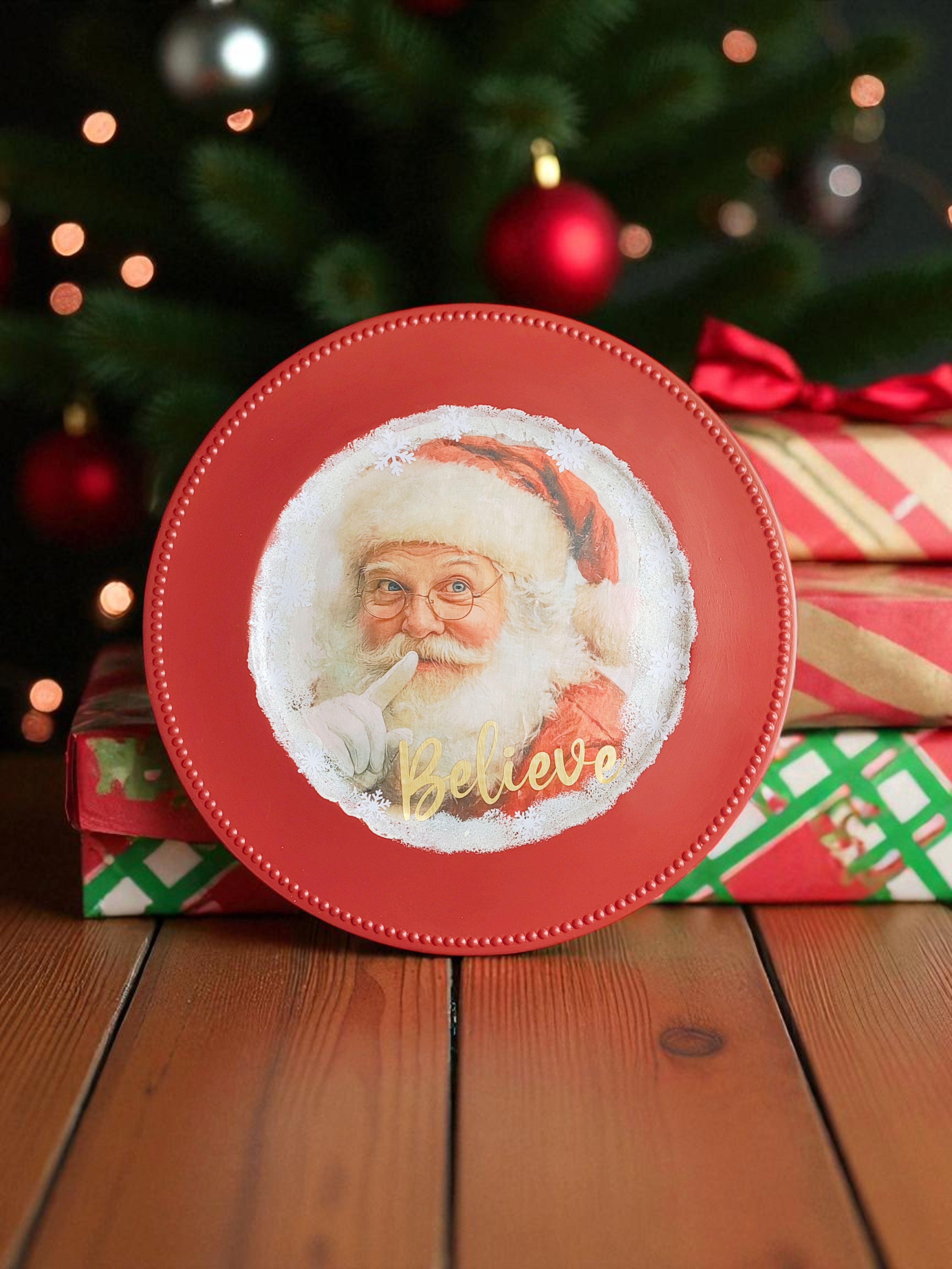 Believe in Santa Claus Decorative Plate