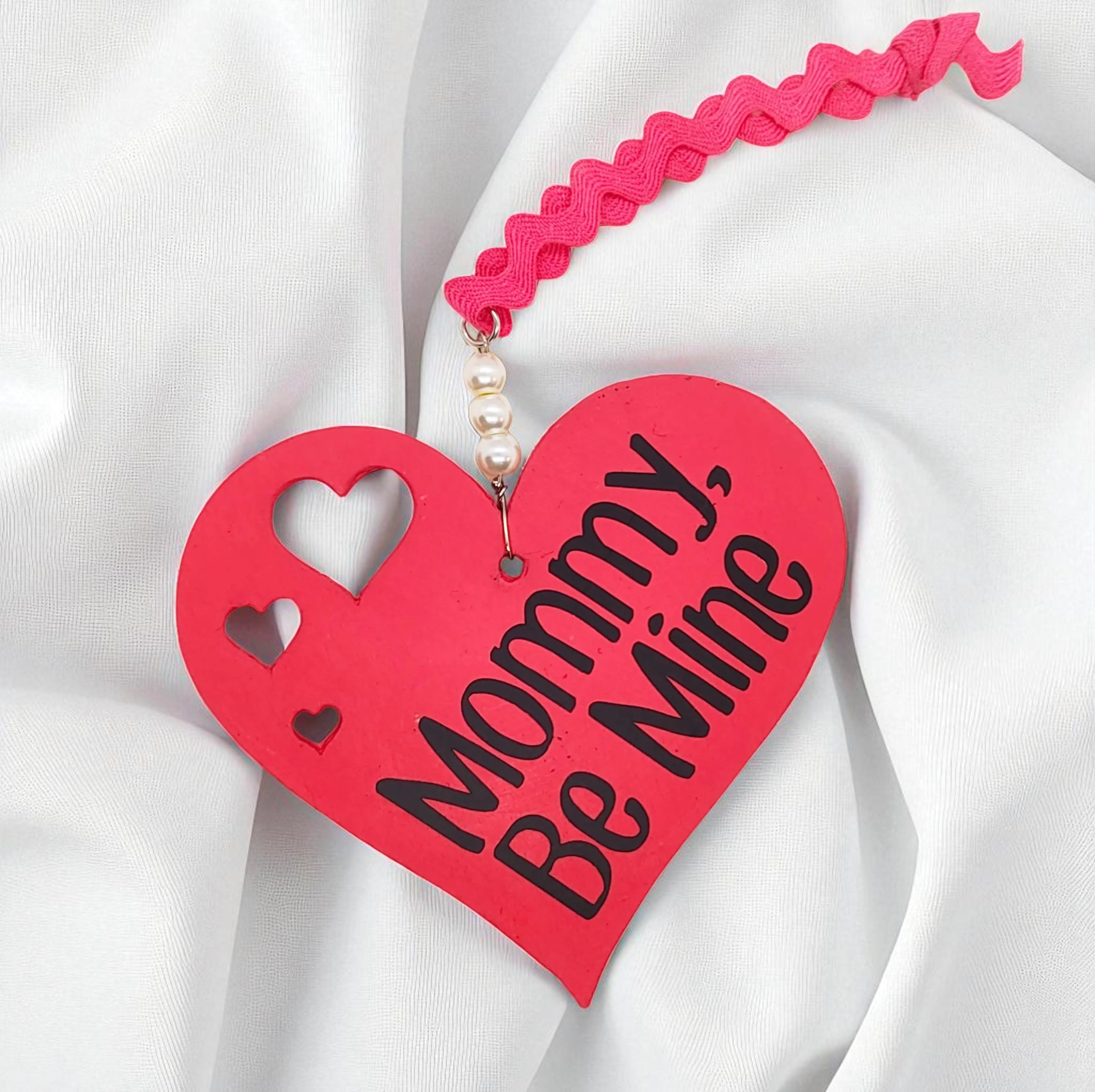Mommy & Son, Be Mine Heart Shaped Hanging Accent Ornament 