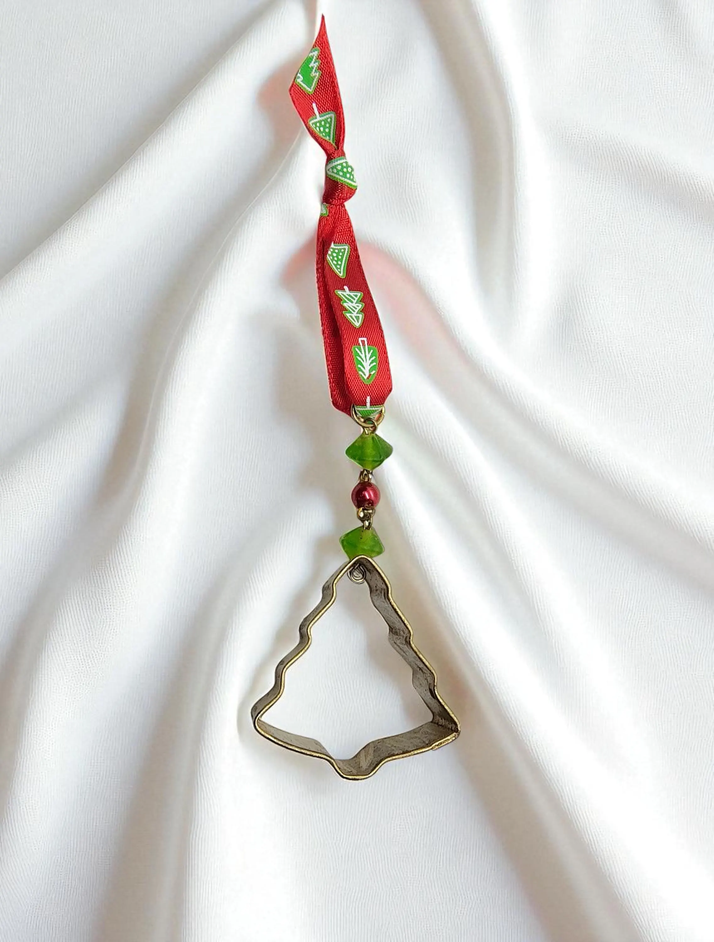 Kitchen Christmas Tree Cookie Cutter Holiday Ornament - Handmade Christmas Collectible