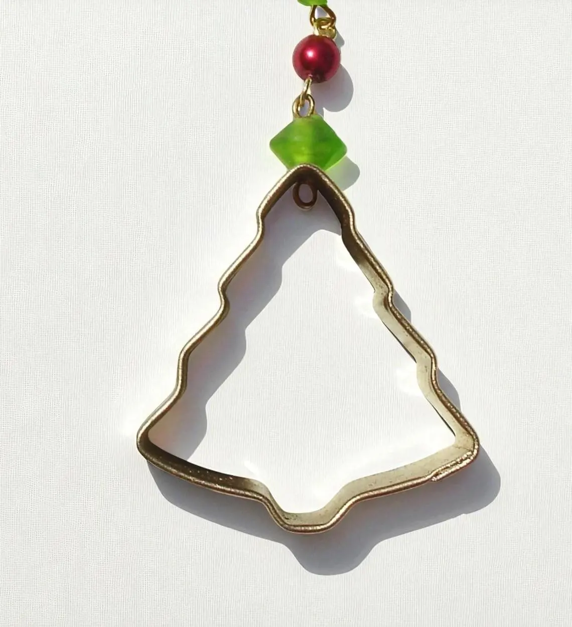 Kitchen Christmas Tree Cookie Cutter Holiday Ornament - Handmade Christmas Collectible