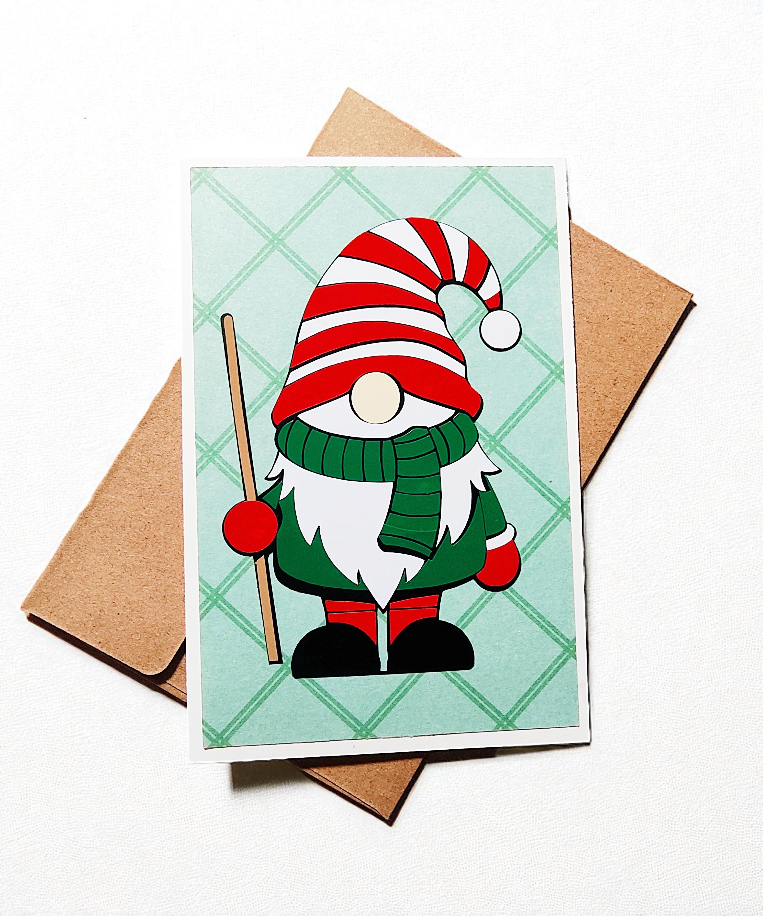 Fun Festive Christmas Gnome Greeting Card