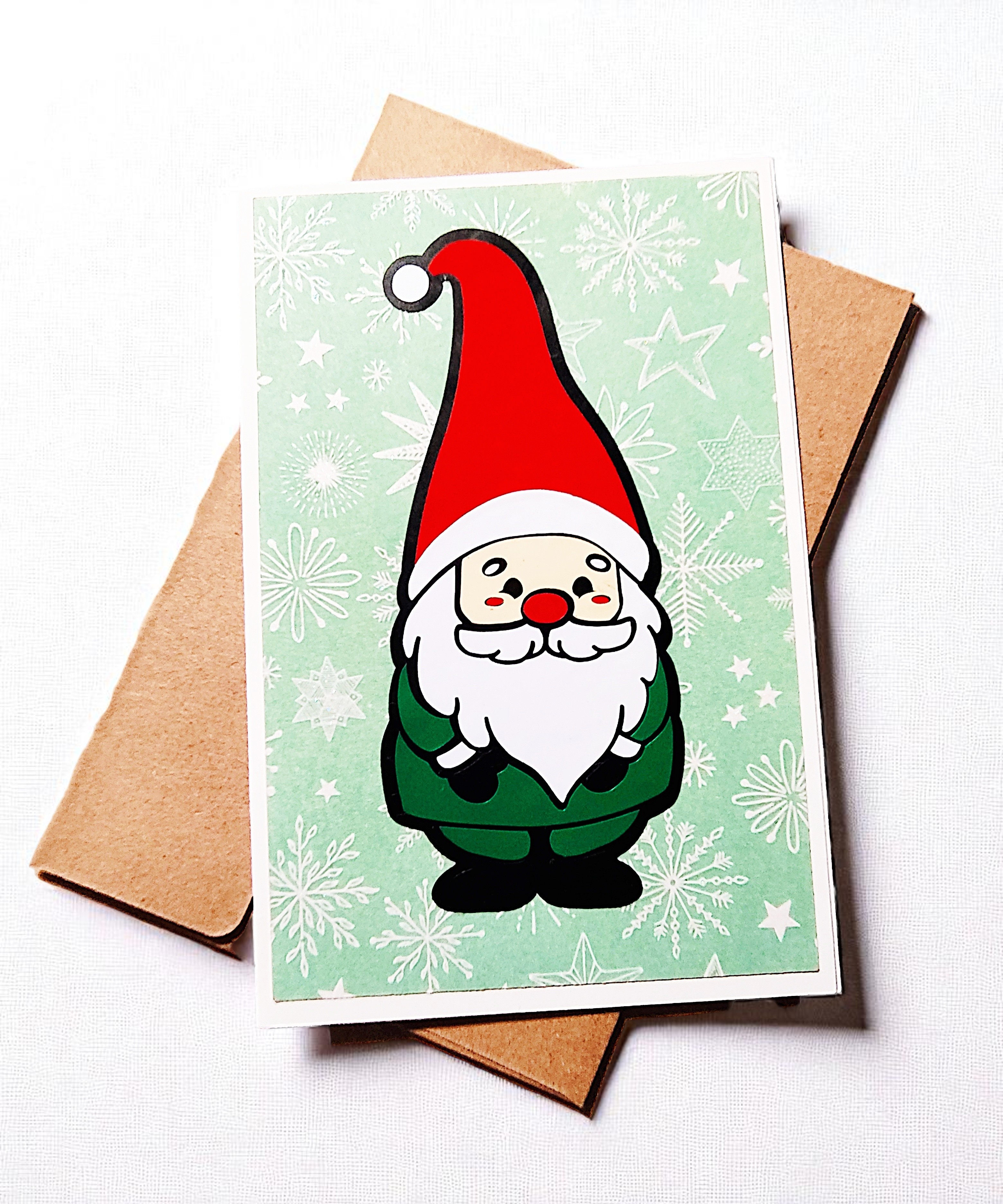 Fun Festive Christmas Gnome Greeting Card