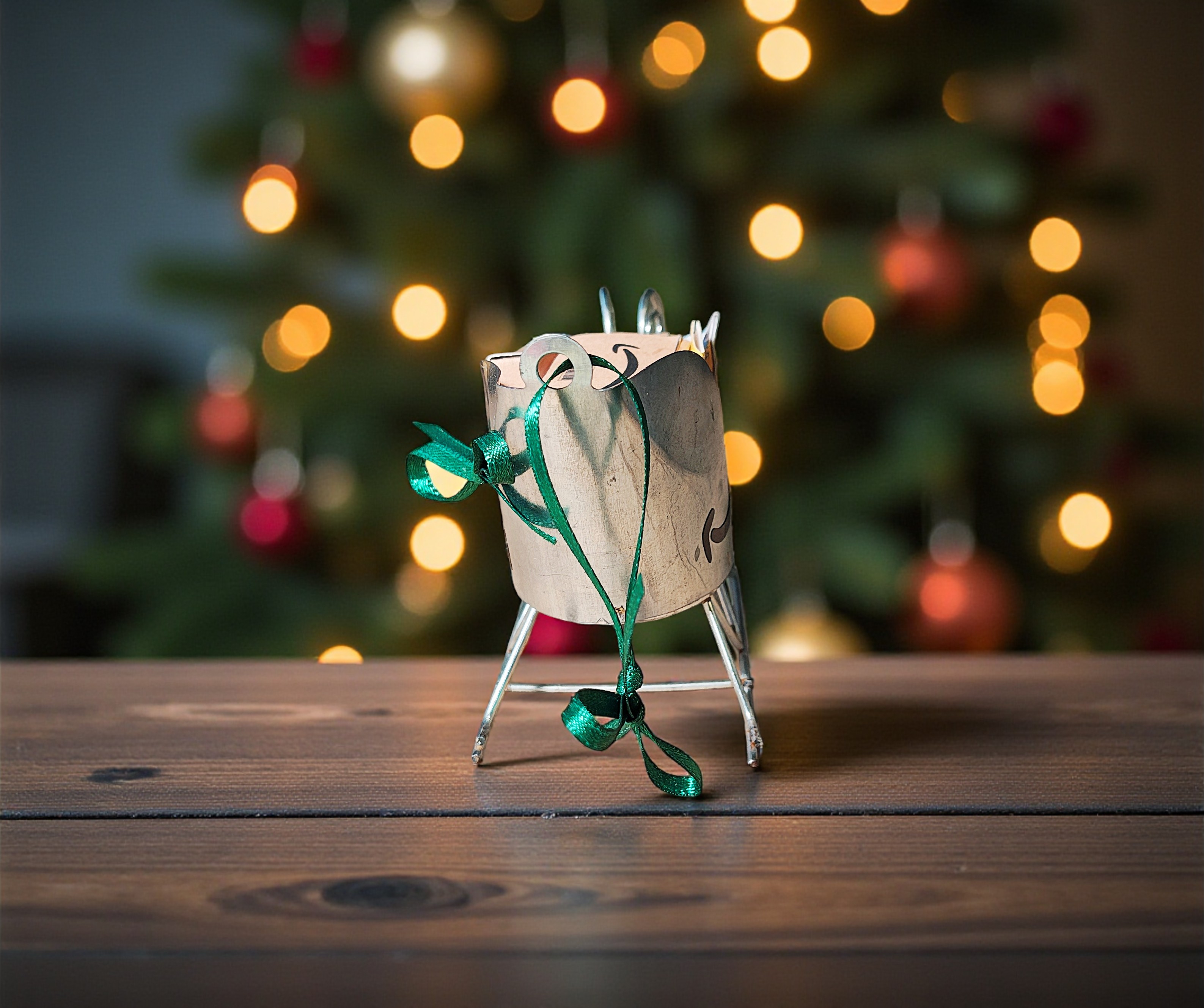 Mini Amazon Package Sleigh Christmas Ornament