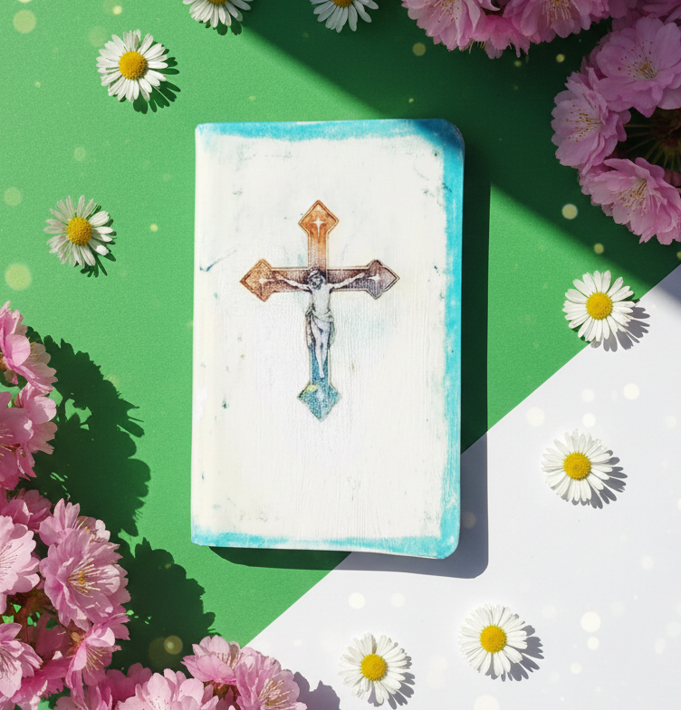 Christian Hand-Covered Pocket Bible - New Testament, Psalms, Proverbs