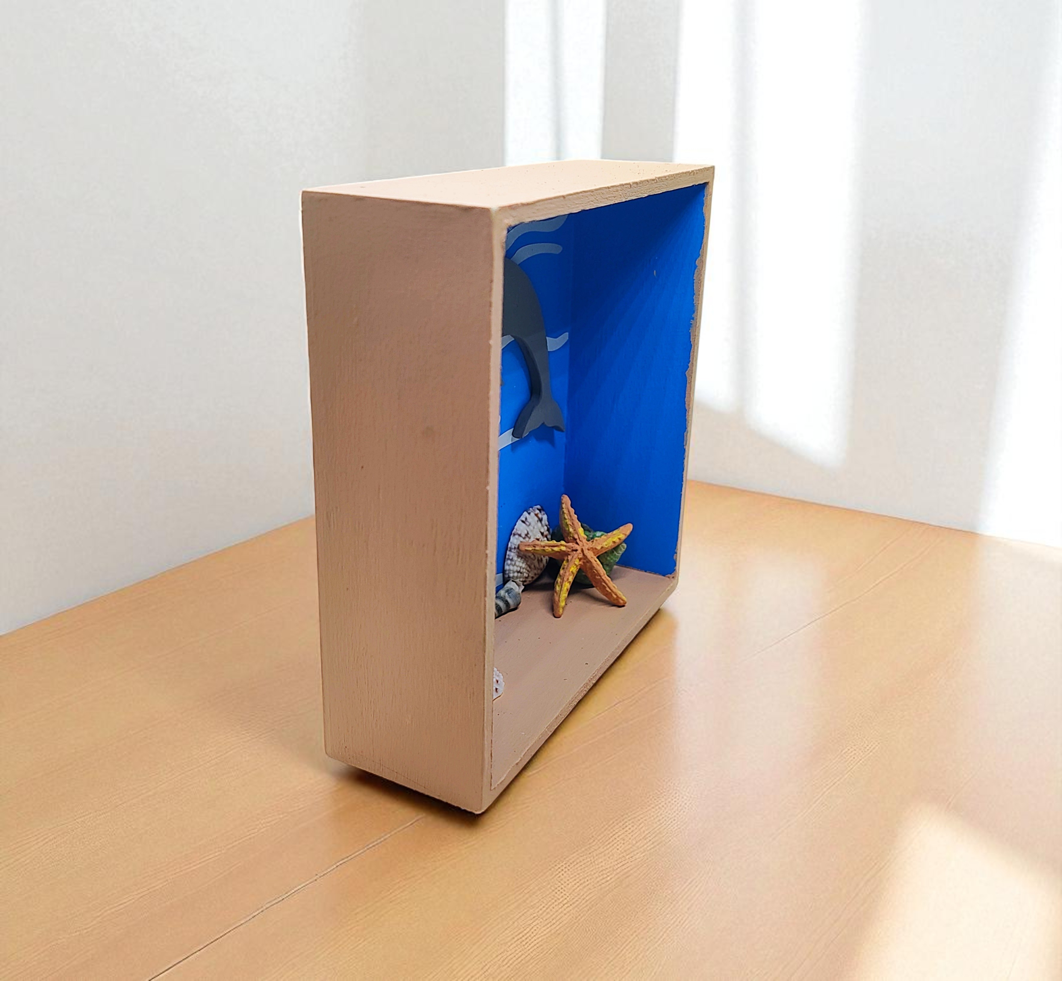 Beach Scene Shadow Box Shelf Sitter