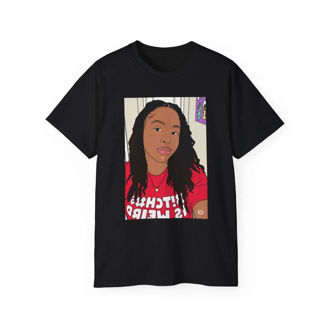 Your Selfie on a Casual Graphic Tee
