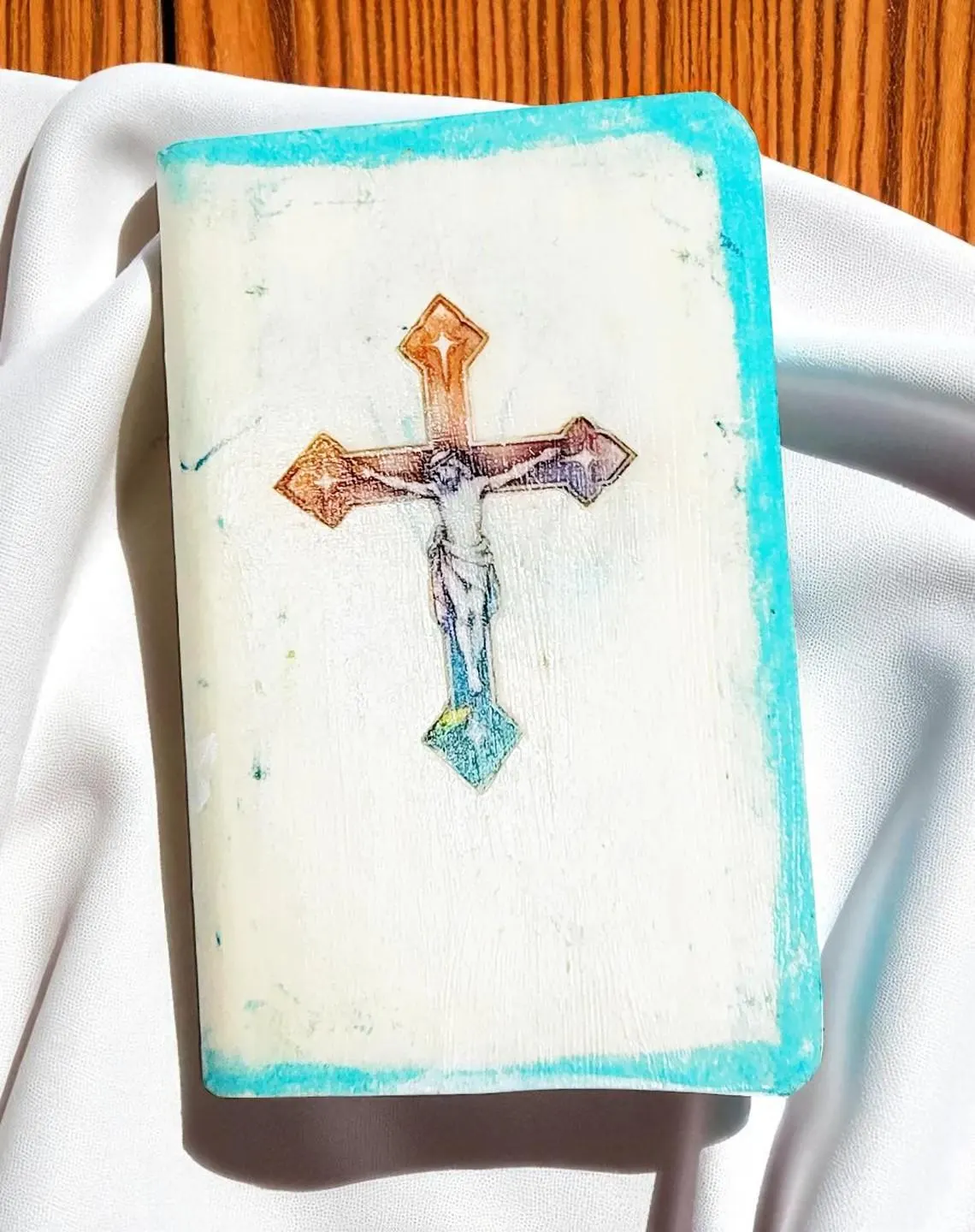 Christian Hand-Covered Pocket Bible - New Testament, Psalms, Proverbs