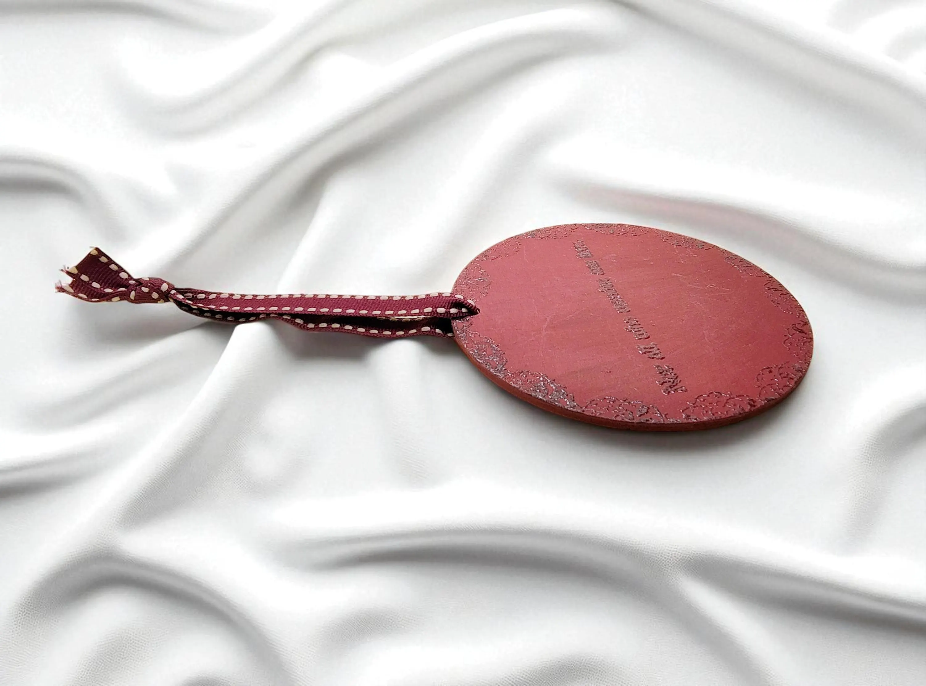 Red Not All Who Wander Are Lost Quote Wooden Hanging Ornament Sign 